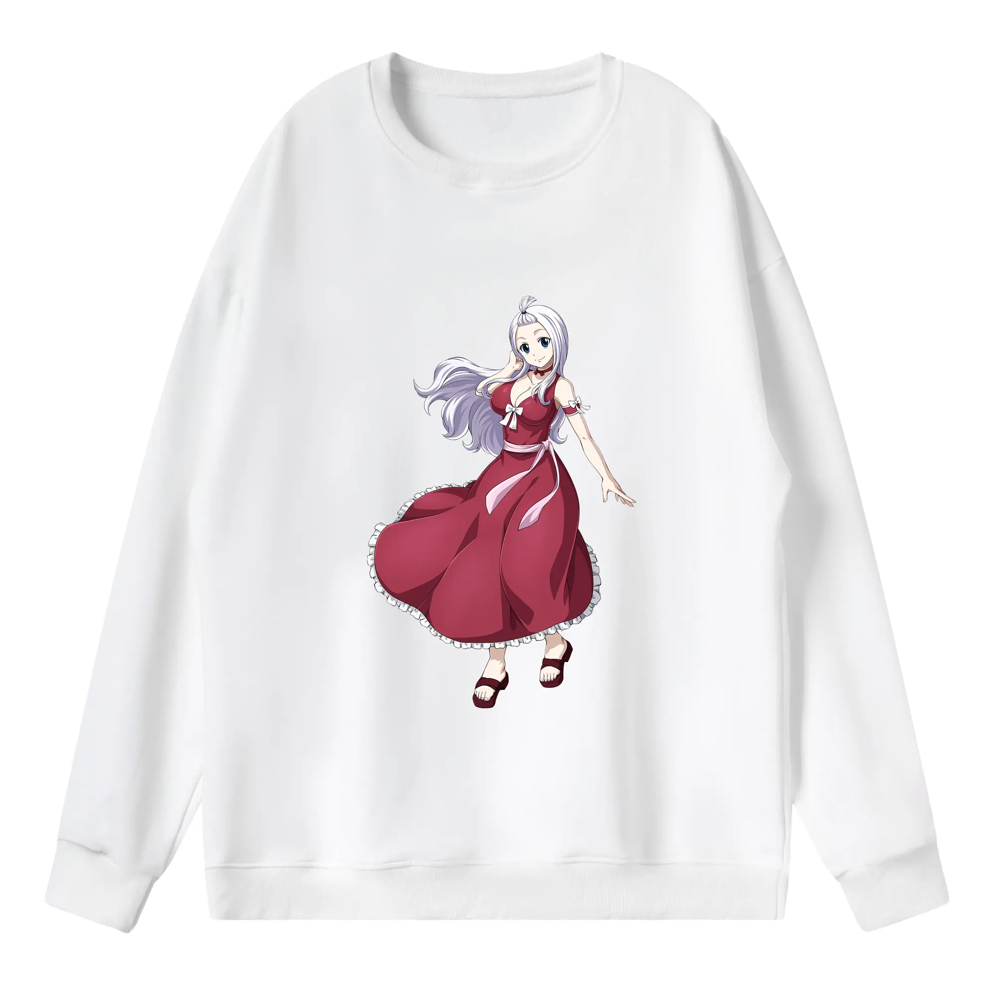 フェアリーテイル グッズ ミラジェーン・ストラウス - 薄手 クルーネック スウェット 裏毛260g · ポリエステル 春秋向け カジュアル 男女兼用 · トレーナー デイリー スポーツ 散歩に最適