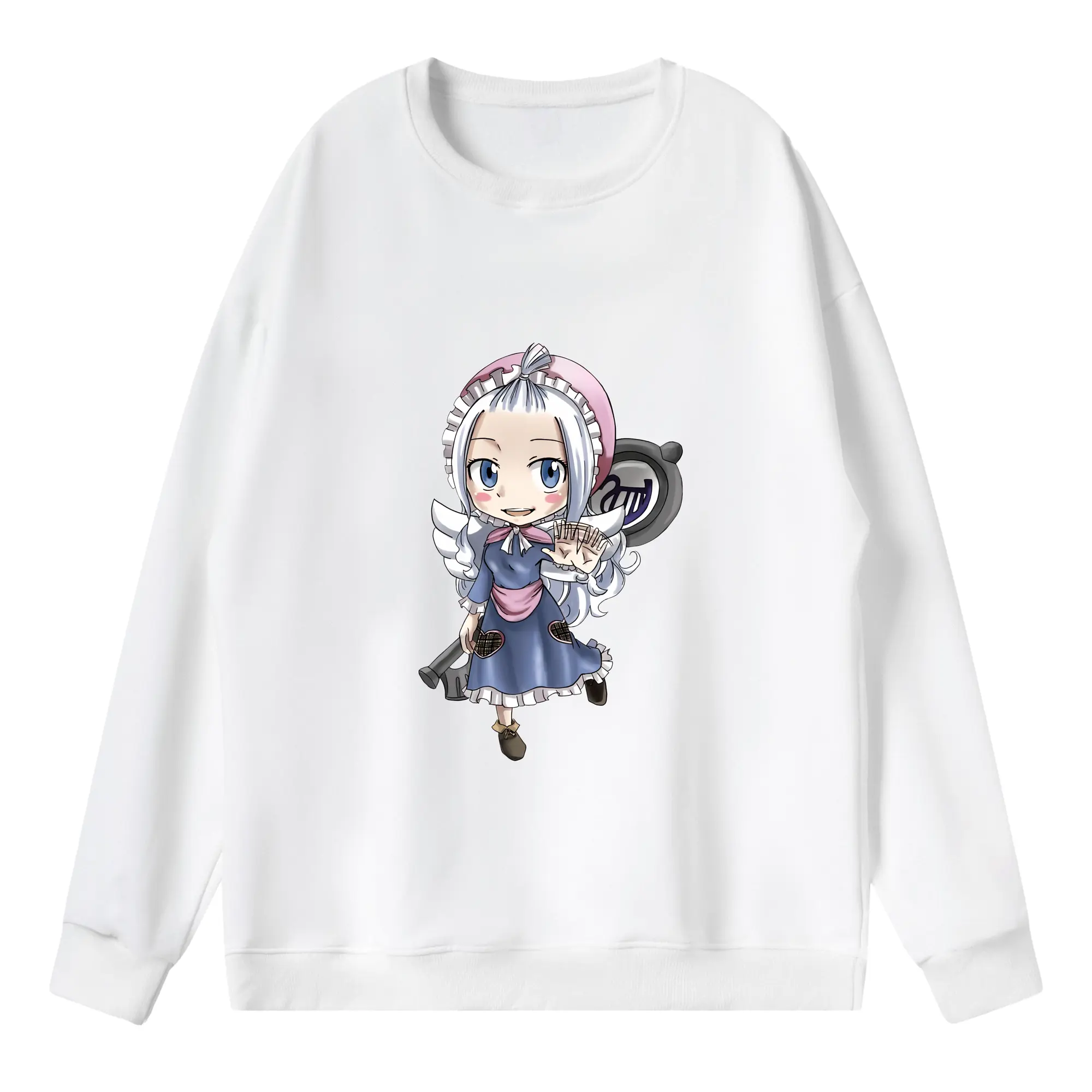 フェアリーテイル グッズ ミラジェーン・ストラウス - 薄手 クルーネック スウェット 裏毛260g · ポリエステル 春秋向け カジュアル 男女兼用 · トレーナー デイリー スポーツ 散歩に最適