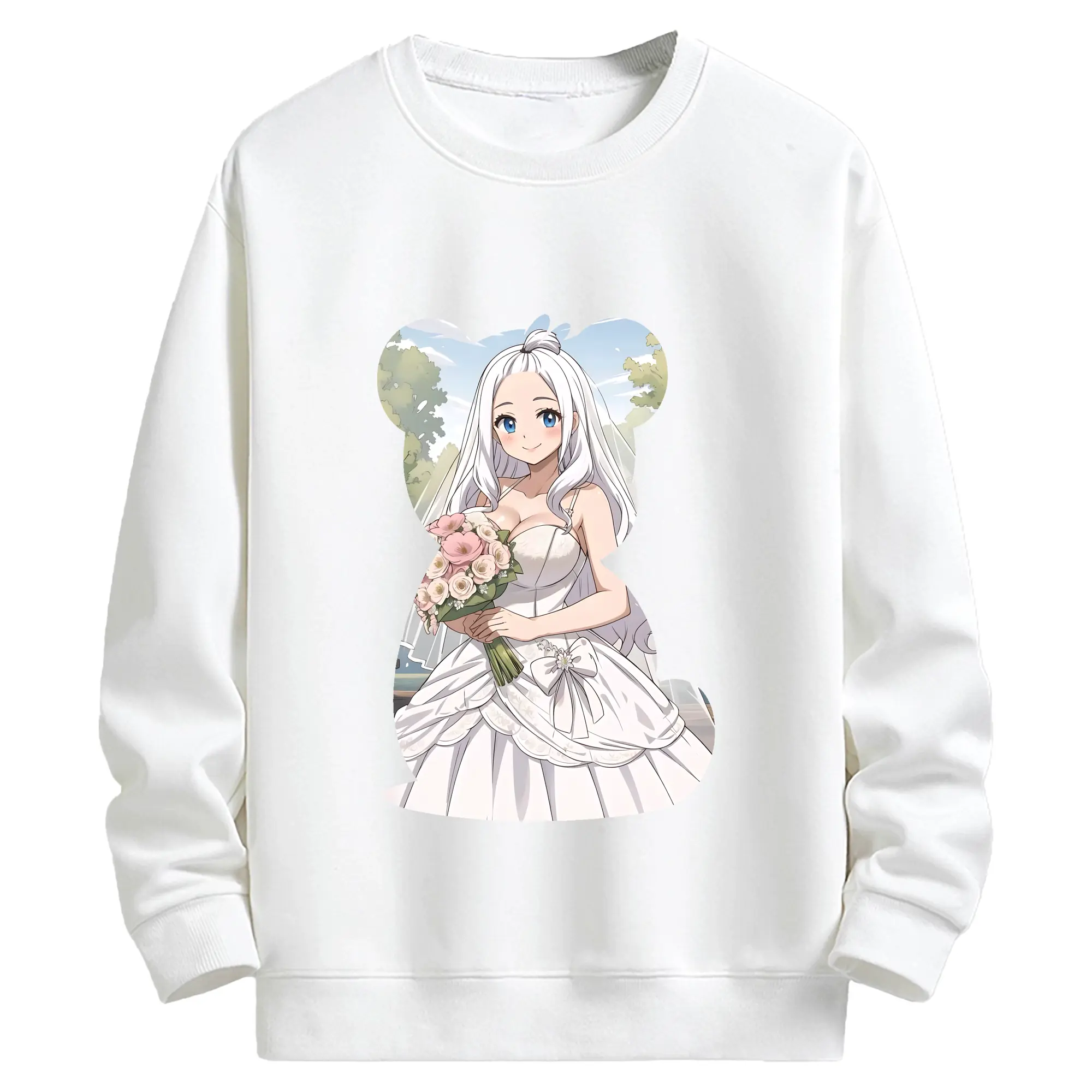 フェアリーテイル グッズ ミラジェーン・ストラウス - キッズ クルーネックスウェットシャツ ・ フロントプリント ・ 綿80％ ポリエステル20％ ・ 快適 通学 スポーツ 日常使い お散歩用