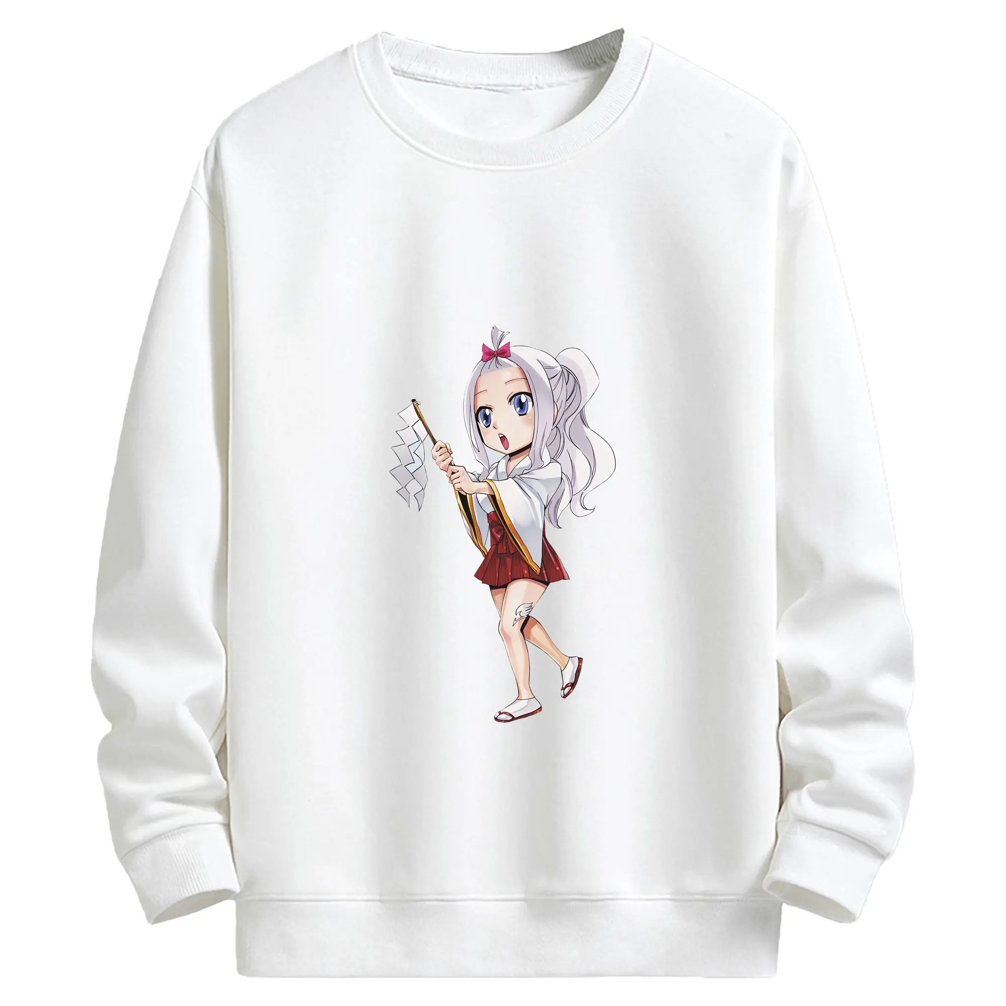 フェアリーテイル グッズ ミラジェーン・ストラウス - キッズ クルーネックスウェットシャツ ・ フロントプリント ・ 綿80％ ポリエステル20％ ・ 快適 通学 スポーツ 日常使い お散歩用