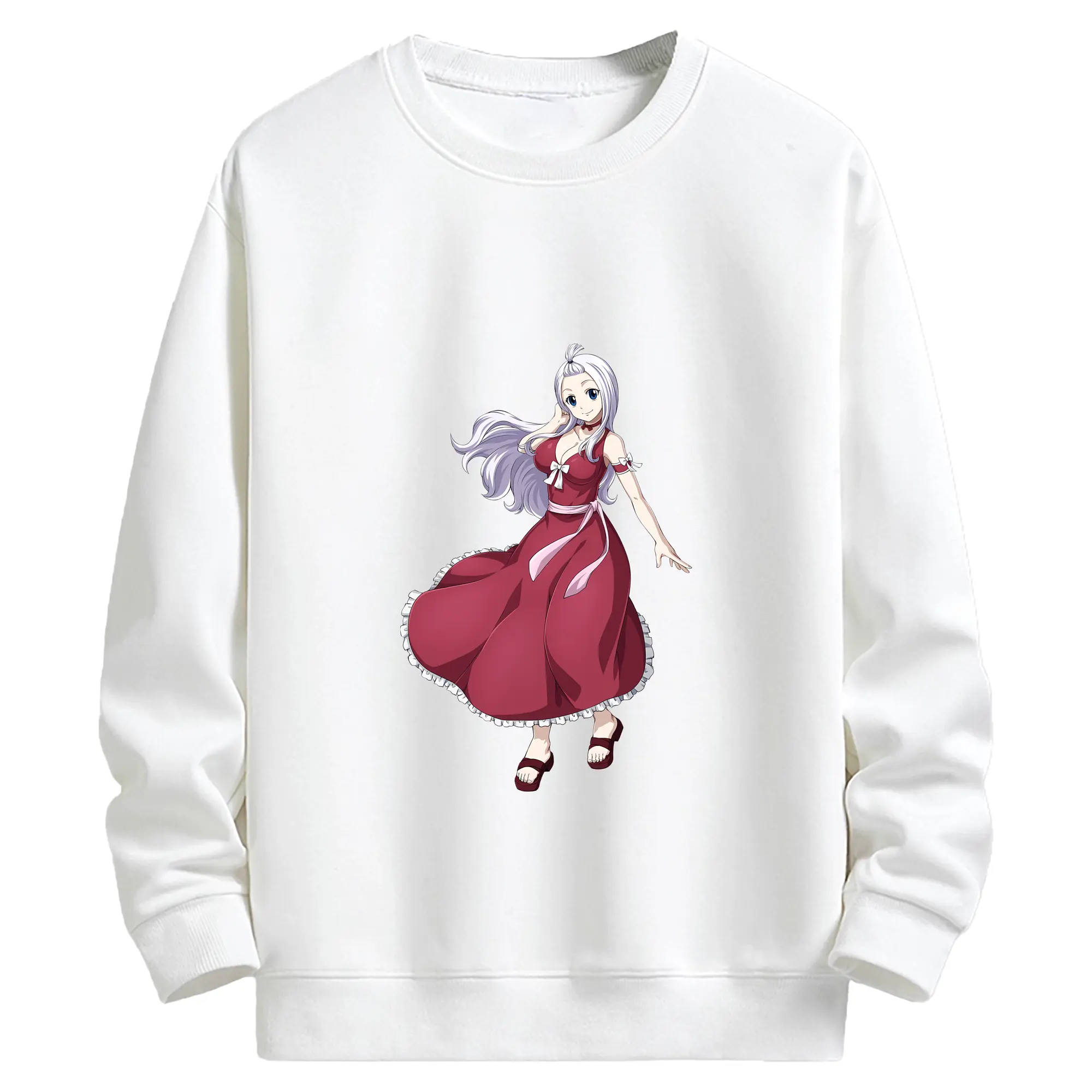 フェアリーテイル グッズ ミラジェーン・ストラウス - キッズ クルーネックスウェットシャツ ・ フロントプリント ・ 綿80％ ポリエステル20％ ・ 快適 通学 スポーツ 日常使い お散歩用