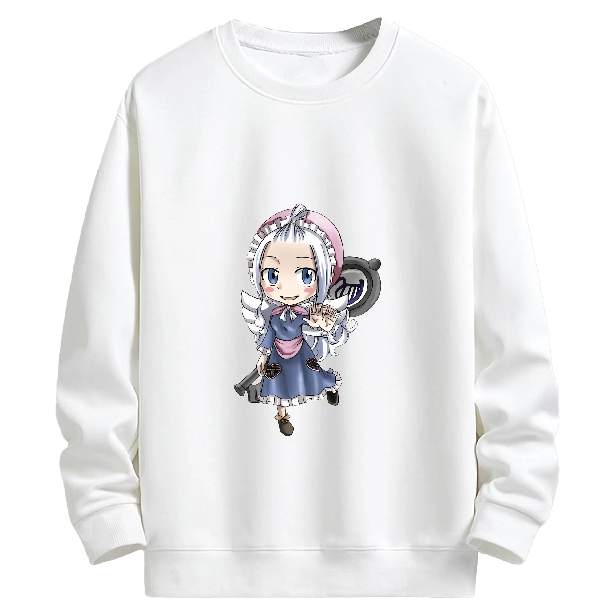 フェアリーテイル グッズ ミラジェーン・ストラウス - キッズ クルーネックスウェットシャツ ・ フロントプリント ・ 綿80％ ポリエステル20％ ・ 快適 通学 スポーツ 日常使い お散歩用