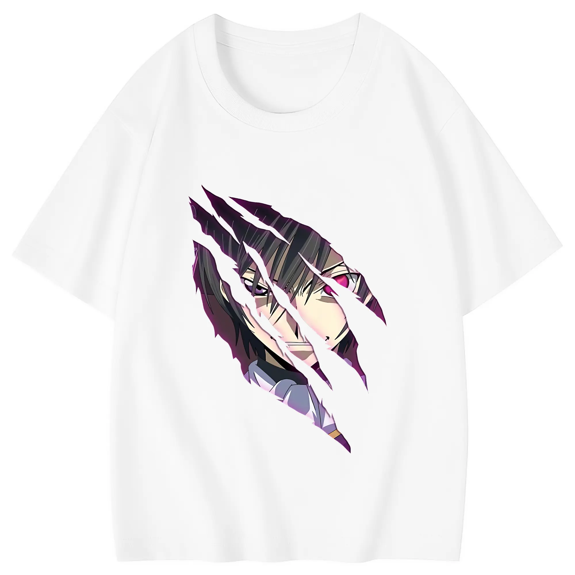 コードギアス 反逆のルルーシュ グッズ ルルーシュ・ランペルージ - 綿100％ キッズTシャツ ・ フロントプリント ・ 快適 通気性 ・ スポーツ カジュアル 散歩用