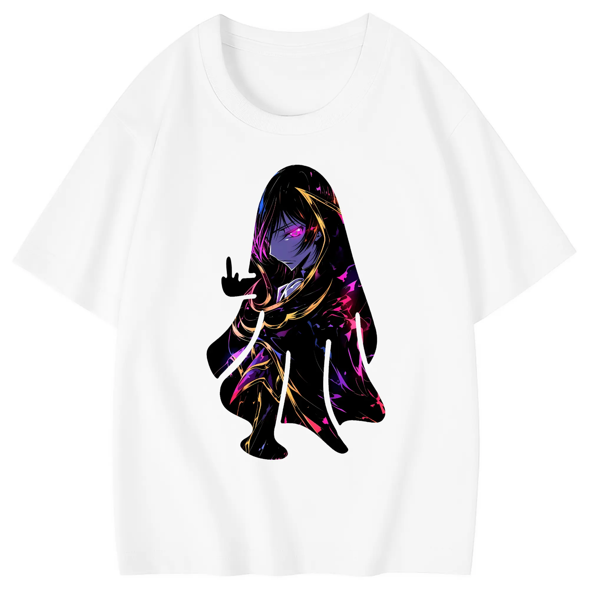 コードギアス 反逆のルルーシュ グッズ ルルーシュ・ランペルージ - 綿100％ キッズTシャツ ・ フロントプリント ・ 快適 通気性 ・ スポーツ カジュアル 散歩用