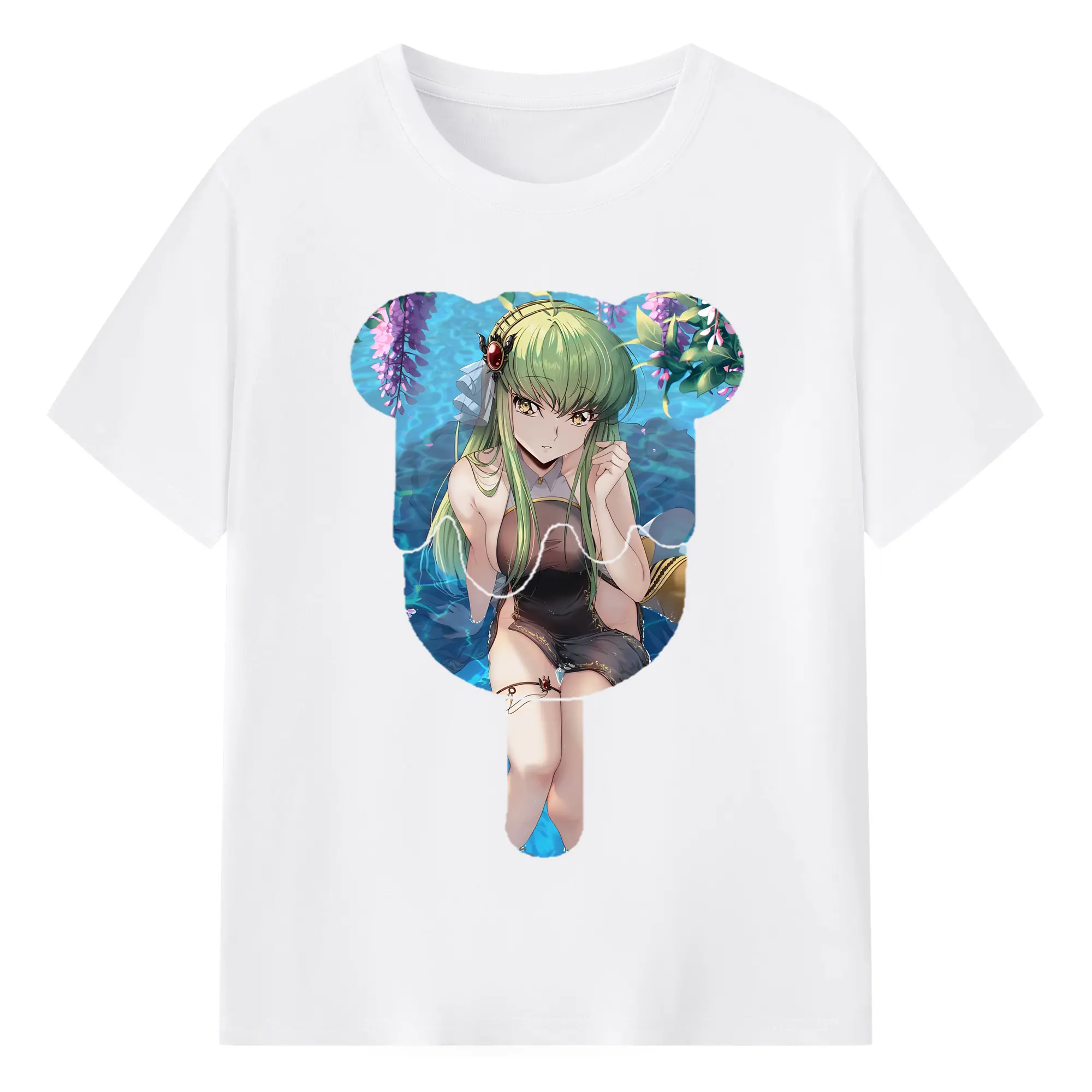 コードギアス 反逆のルルーシュ グッズ シーツー - 綿100％ 半袖Tシャツ ・ フロントプリント ・ 快適 通気性 ・ 日常使い 散歩 スポーツ用