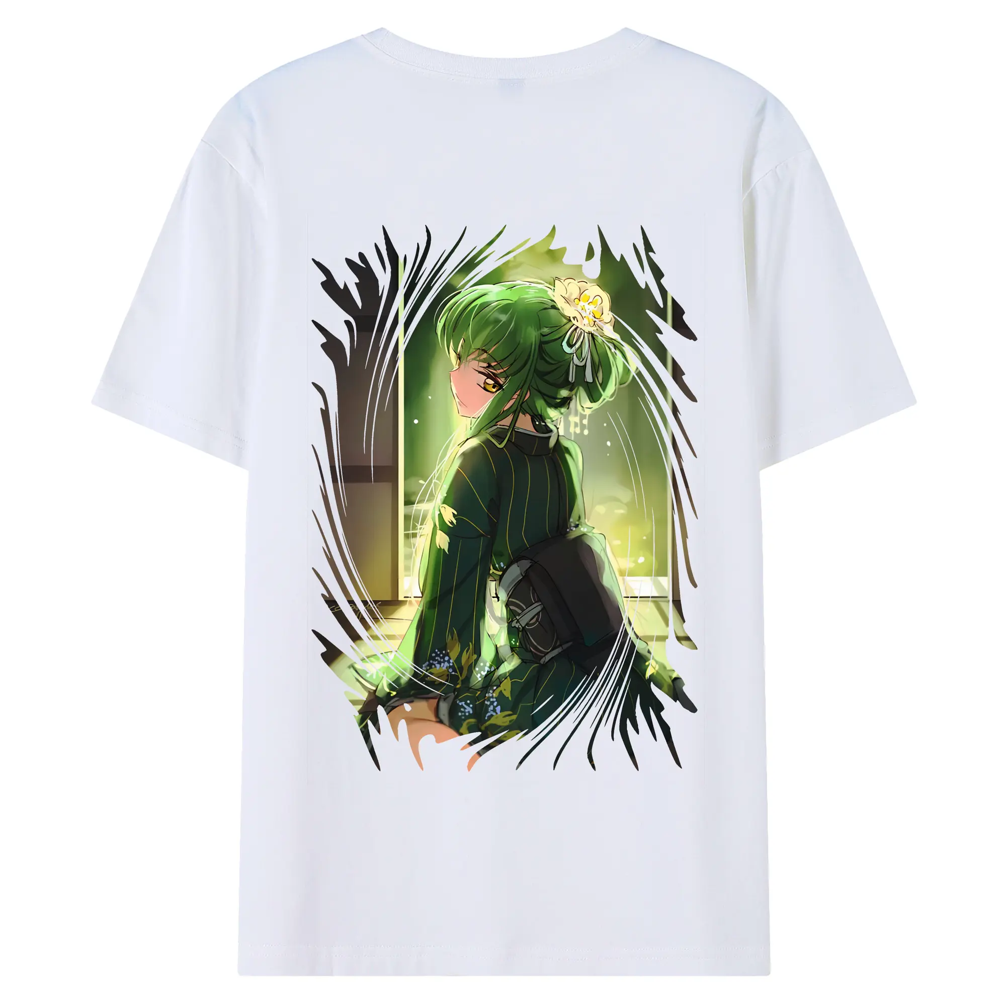 コードギアス 反逆のルルーシュ グッズ シーツー - 綿100％ 半袖Tシャツ ・ バックプリント ・ 快適 通気性 ・ 日常使い 散歩 スポーツ用