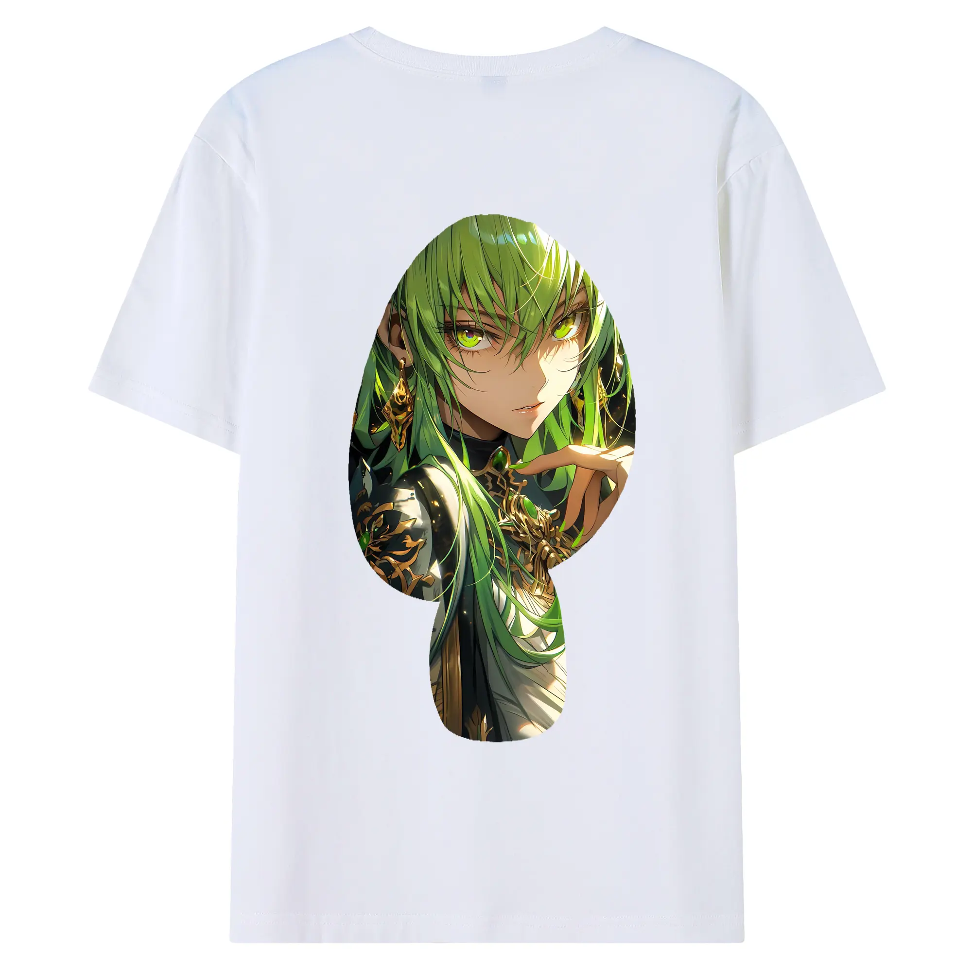 コードギアス 反逆のルルーシュ グッズ シーツー - 綿100％ 半袖Tシャツ ・ バックプリント ・ 快適 通気性 ・ 日常使い 散歩 スポーツ用