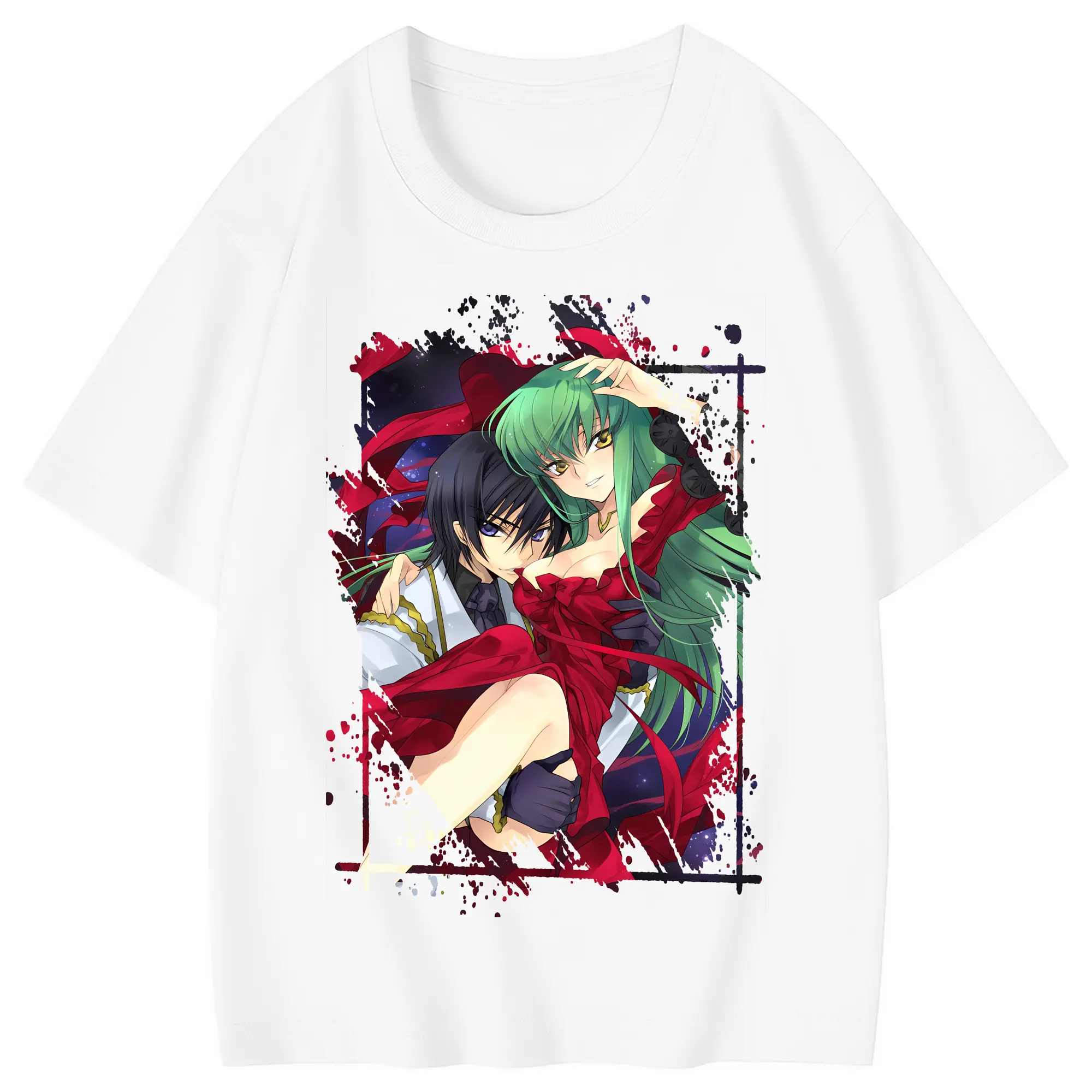 コードギアス 反逆のルルーシュ グッズ シーツー - 綿100％ キッズTシャツ ・ フロントプリント ・ 快適 通気性 ・ スポーツ カジュアル 散歩用