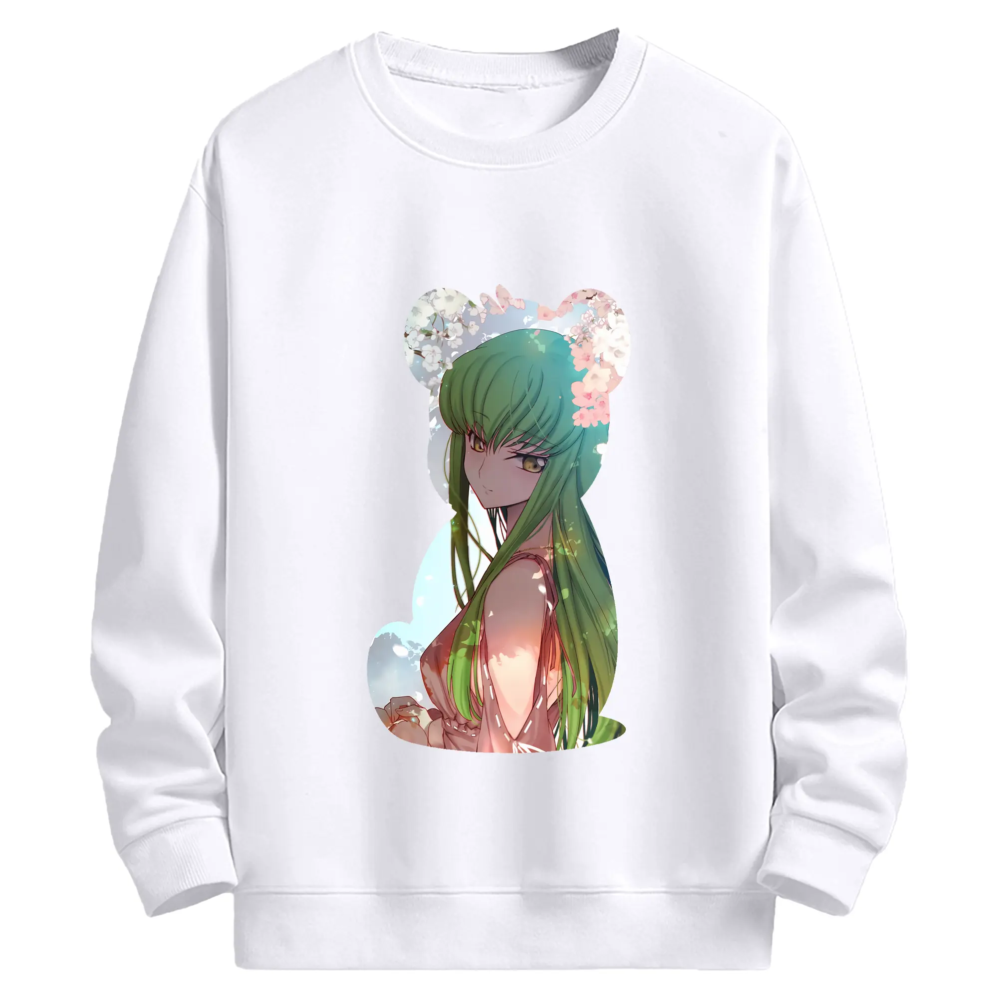 コードギアス 反逆のルルーシュ グッズ シーツー - 高品質 クルーネック スウェット ・ コットン59％ ポリエステル41％ ・ ユニセックス 長袖 トレーナー ・ カジュアル デイリー スポーツ 散歩用