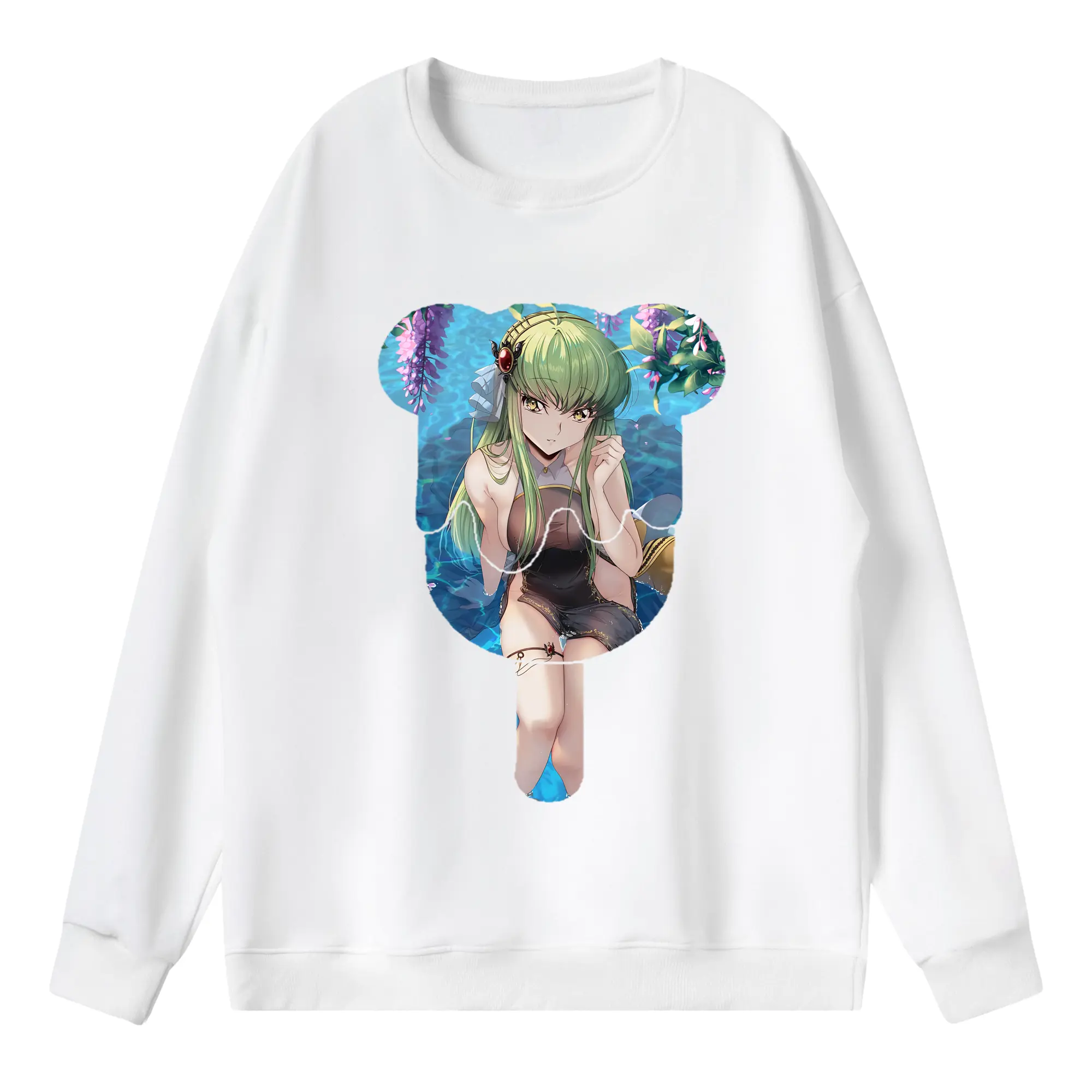 コードギアス 反逆のルルーシュ グッズ シーツー - 薄手 クルーネック スウェット 裏毛260g · ポリエステル 春秋向け カジュアル 男女兼用 · トレーナー デイリー スポーツ 散歩に最適