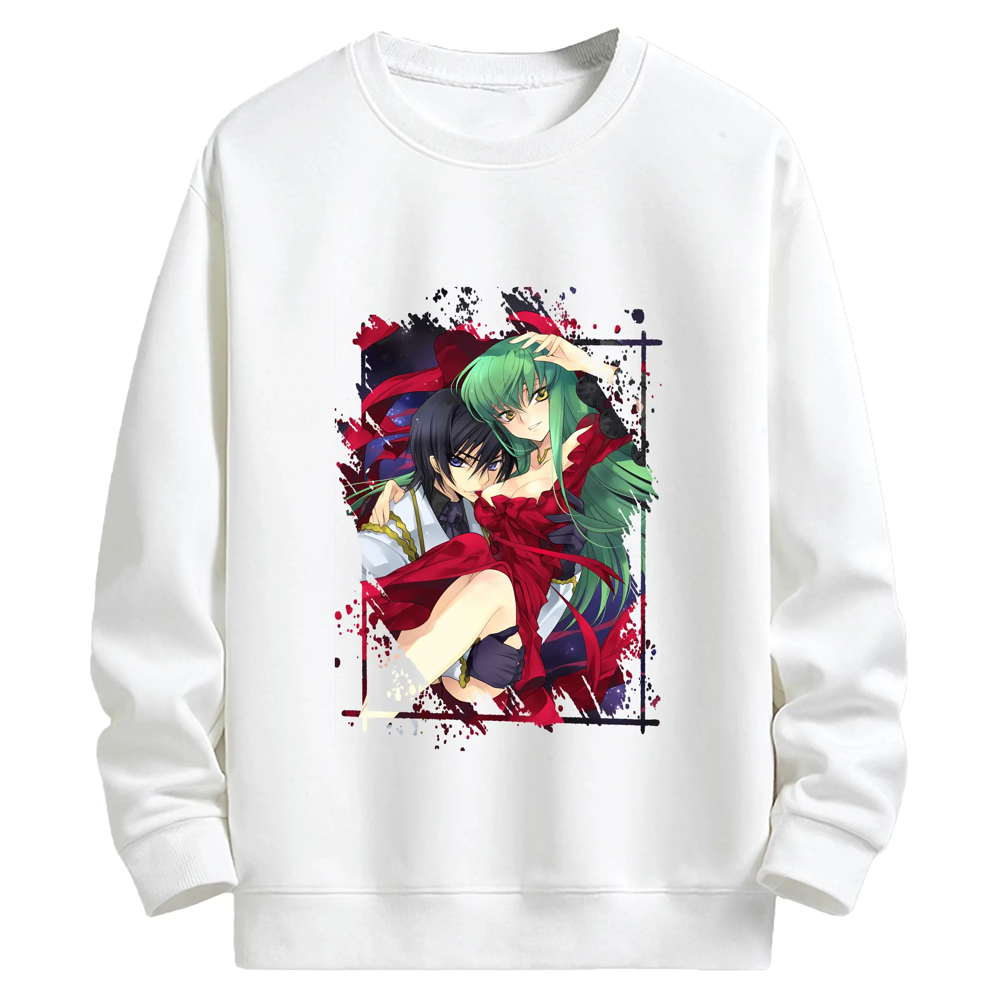 コードギアス 反逆のルルーシュ グッズ シーツー - キッズ クルーネックスウェットシャツ ・ フロントプリント ・ 綿80％ ポリエステル20％ ・ 快適 通学 スポーツ 日常使い お散歩用