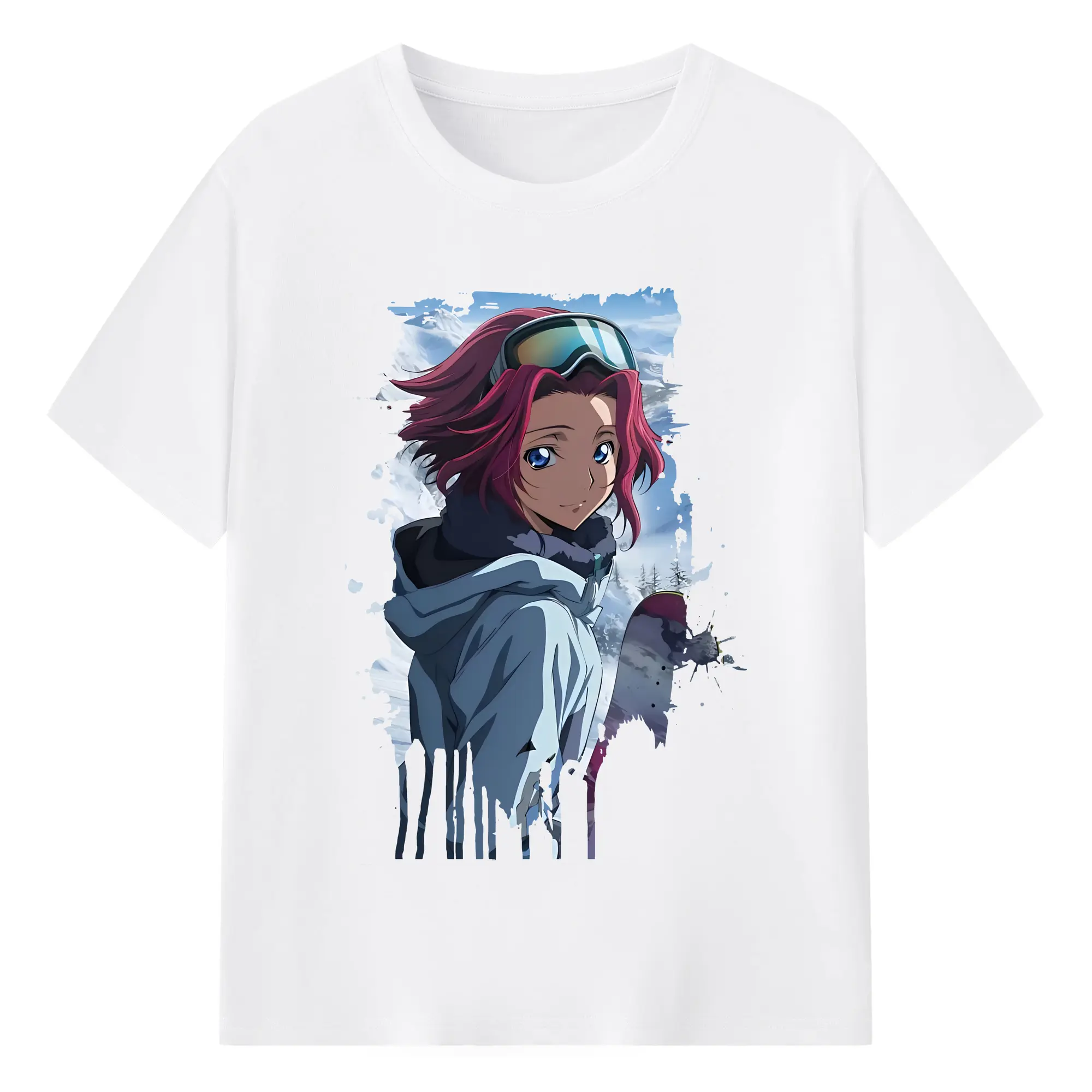 コードギアス 反逆のルルーシュ グッズ カレン・シュタットフェルト - 綿100％ 半袖Tシャツ ・ フロントプリント ・ 快適 通気性 ・ 日常使い 散歩 スポーツ用