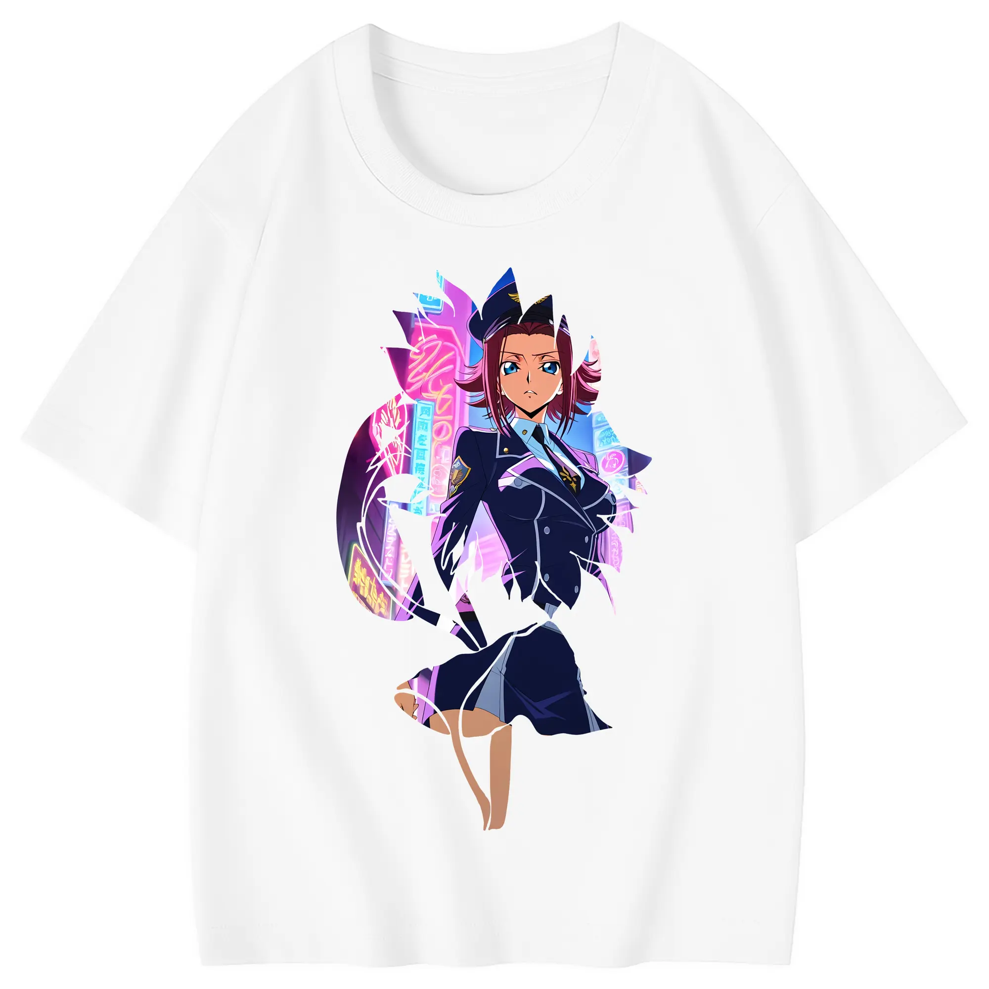 コードギアス 反逆のルルーシュ グッズ カレン・シュタットフェルト - 綿100％ キッズTシャツ ・ フロントプリント ・ 快適 通気性 ・ スポーツ カジュアル 散歩用