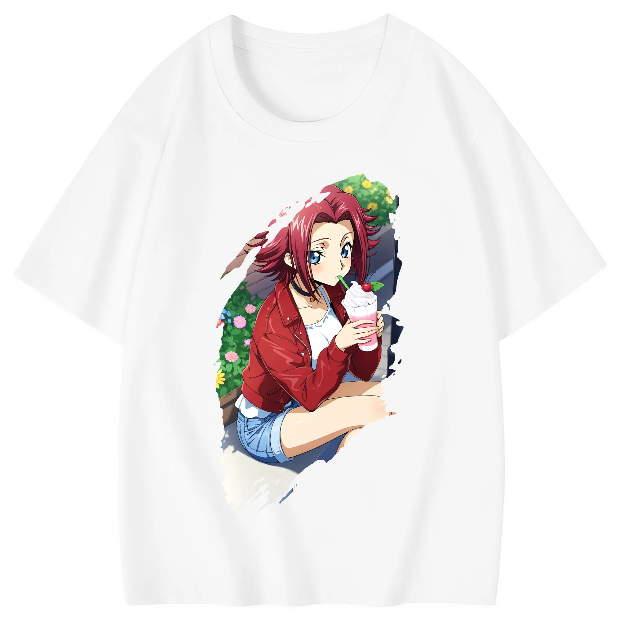 コードギアス 反逆のルルーシュ グッズ カレン・シュタットフェルト - 綿100％ キッズTシャツ ・ フロントプリント ・ 快適 通気性 ・ スポーツ カジュアル 散歩用