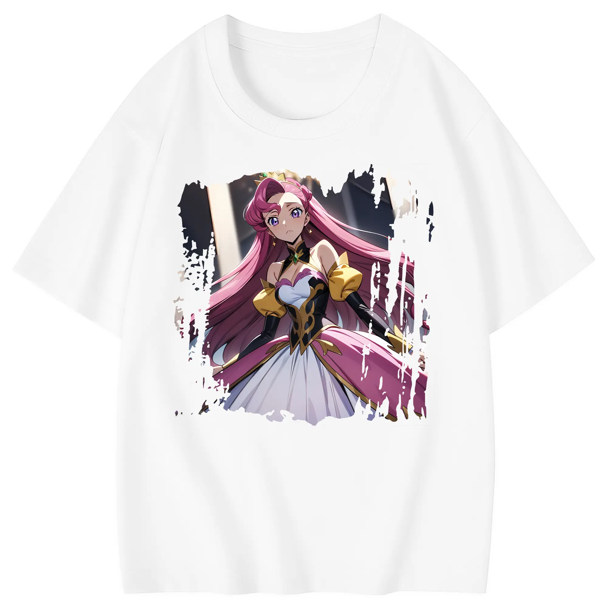 コードギアス 反逆のルルーシュ グッズ ユーフェミア・リ・ブリタニア - 綿100％ キッズTシャツ ・ フロントプリント ・ 快適 通気性 ・ スポーツ カジュアル 散歩用
