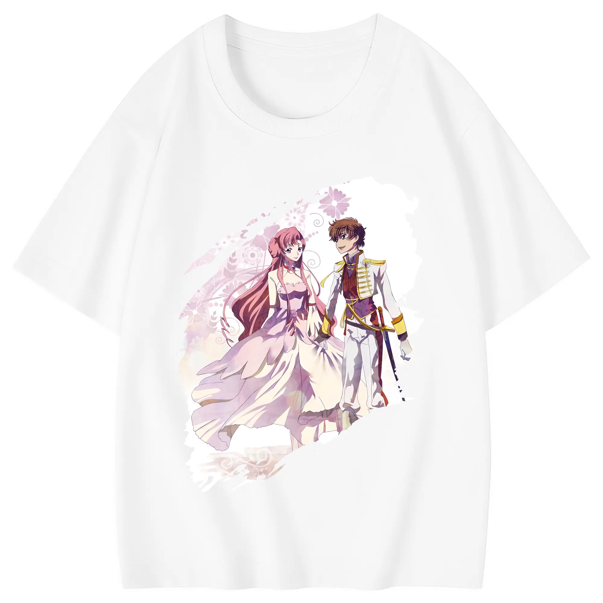コードギアス 反逆のルルーシュ グッズ ユーフェミア・リ・ブリタニア - 綿100％ キッズTシャツ ・ フロントプリント ・ 快適 通気性 ・ スポーツ カジュアル 散歩用