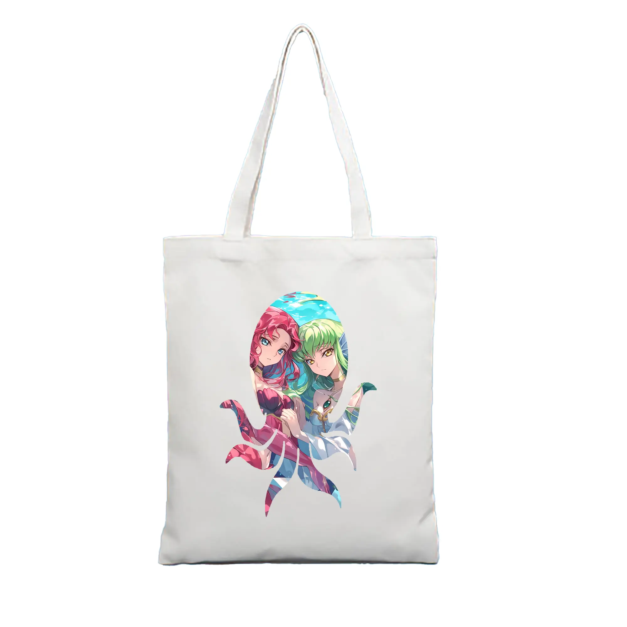 コードギアス 反逆のルルーシュ グッズ ユーフェミア・リ・ブリタニア - 縦型キャンバス手提げバッグ（トートバッグ） ・ キャンバス素材 ・ ショッピング用 ・ 軽量 丈夫 お手入れ簡単