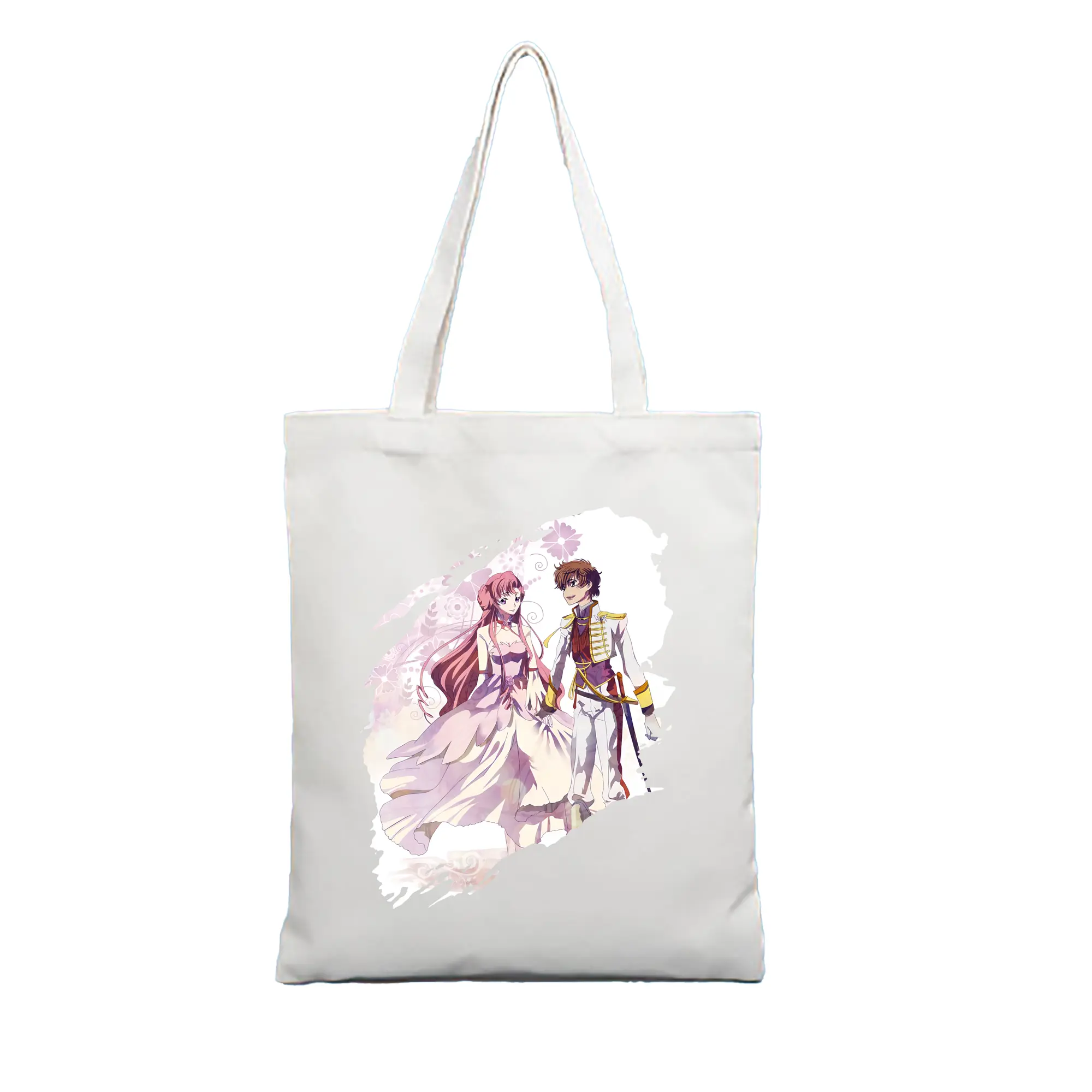 コードギアス 反逆のルルーシュ グッズ ユーフェミア・リ・ブリタニア - 縦型キャンバス手提げバッグ（トートバッグ） ・ キャンバス素材 ・ ショッピング用 ・ 軽量 丈夫 お手入れ簡単
