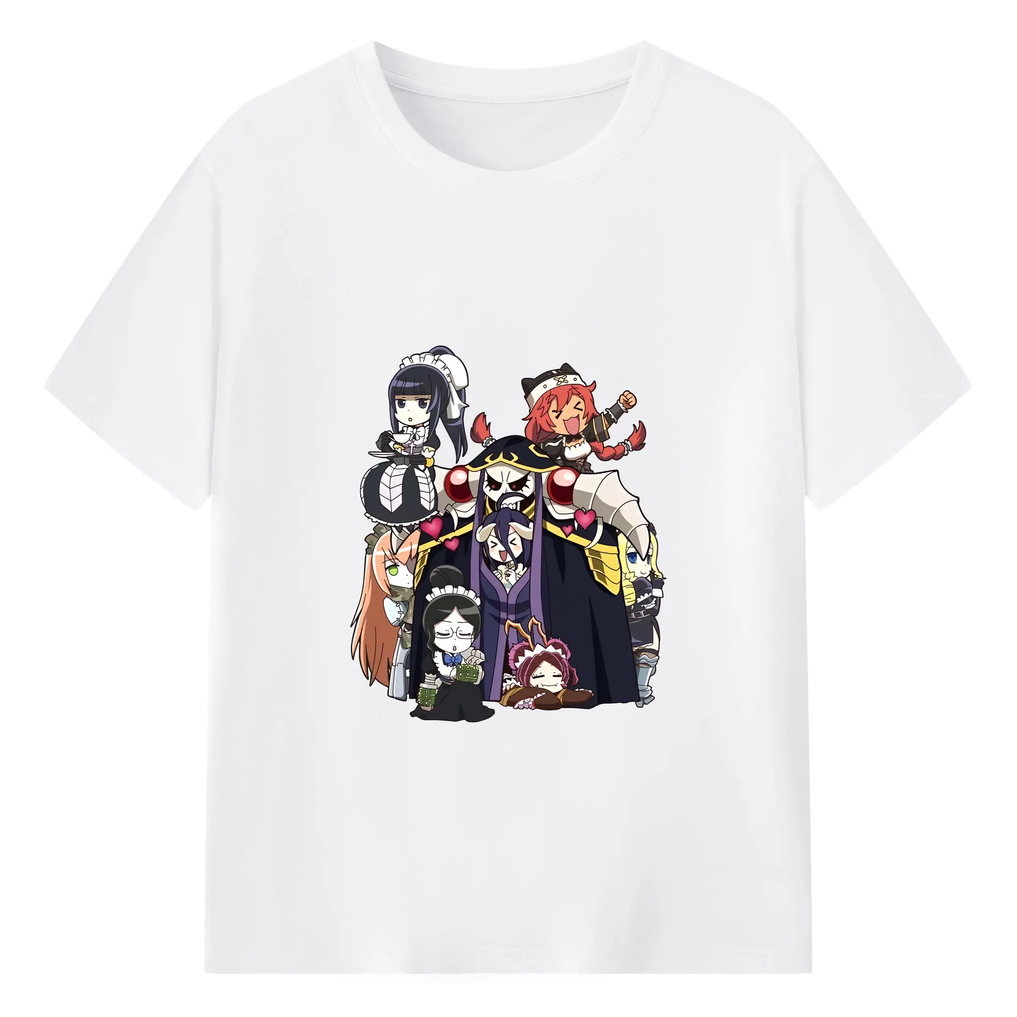 オーバーロード グッズ アインズ・ウール・ゴウン - 綿100％ 半袖Tシャツ ・ フロントプリント ・ 快適 通気性 ・ 日常使い 散歩 スポーツ用