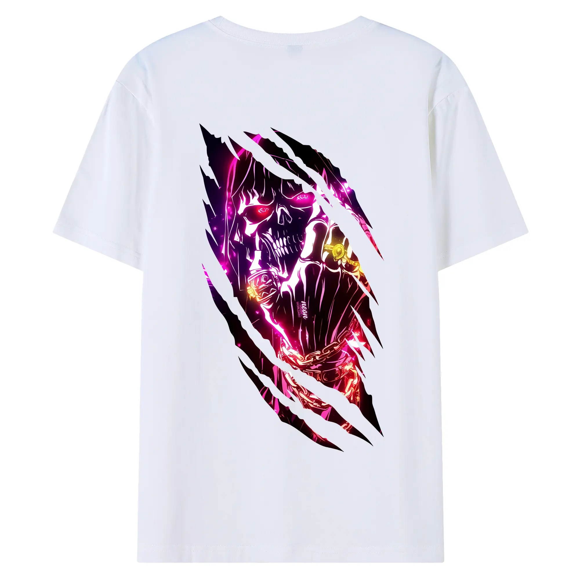 オーバーロード グッズ アインズ・ウール・ゴウン - 綿100％ 半袖Tシャツ ・ バックプリント ・ 快適 通気性 ・ 日常使い 散歩 スポーツ用