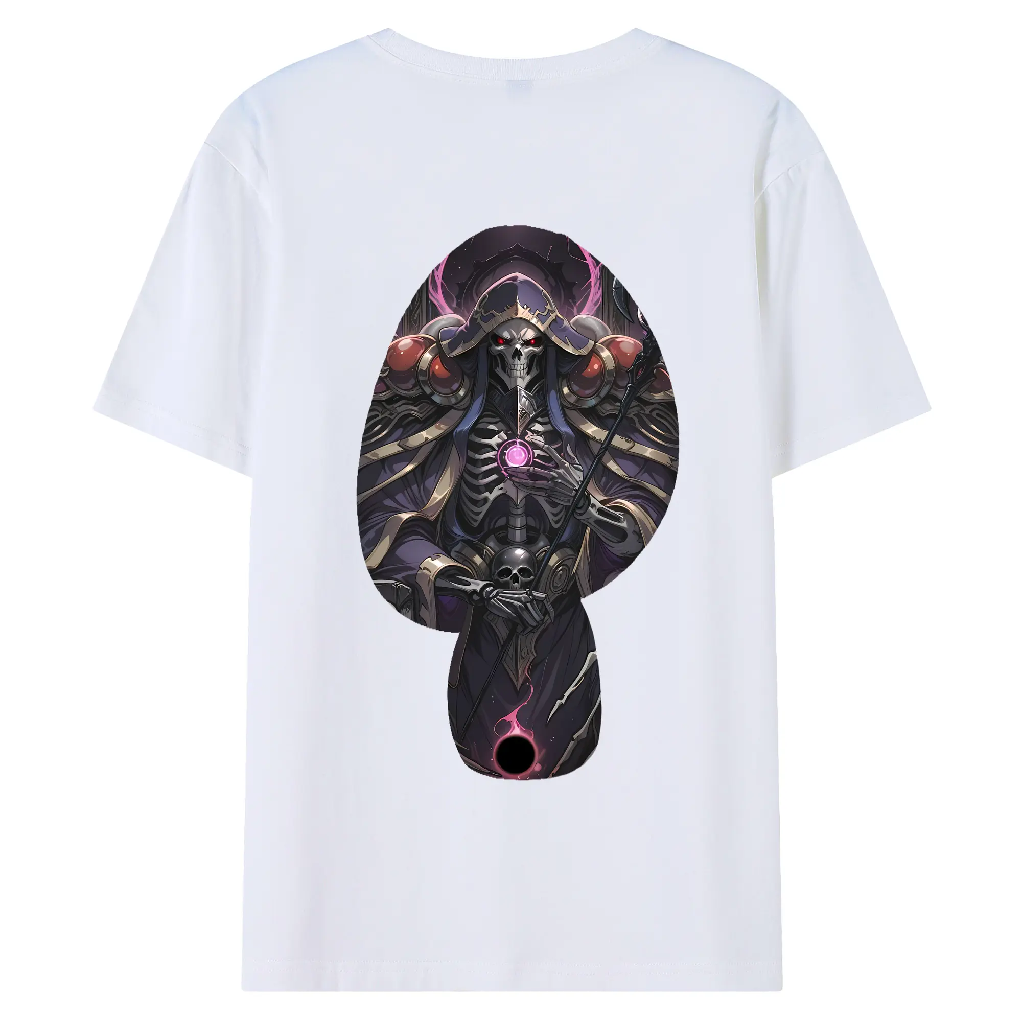 オーバーロード グッズ アインズ・ウール・ゴウン - 綿100％ 半袖Tシャツ ・ バックプリント ・ 快適 通気性 ・ 日常使い 散歩 スポーツ用