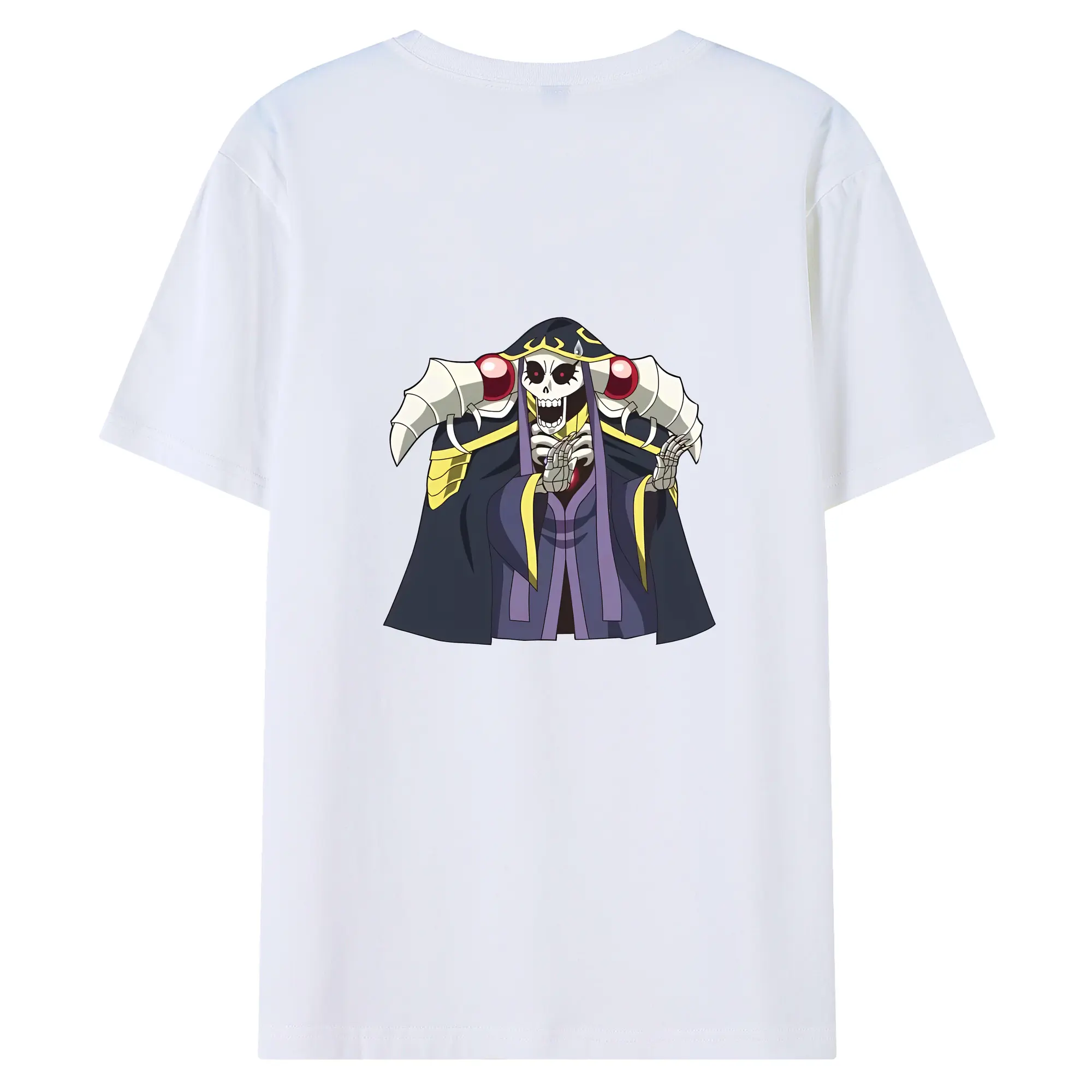 オーバーロード グッズ アインズ・ウール・ゴウン - 綿100％ 半袖Tシャツ ・ バックプリント ・ 快適 通気性 ・ 日常使い 散歩 スポーツ用