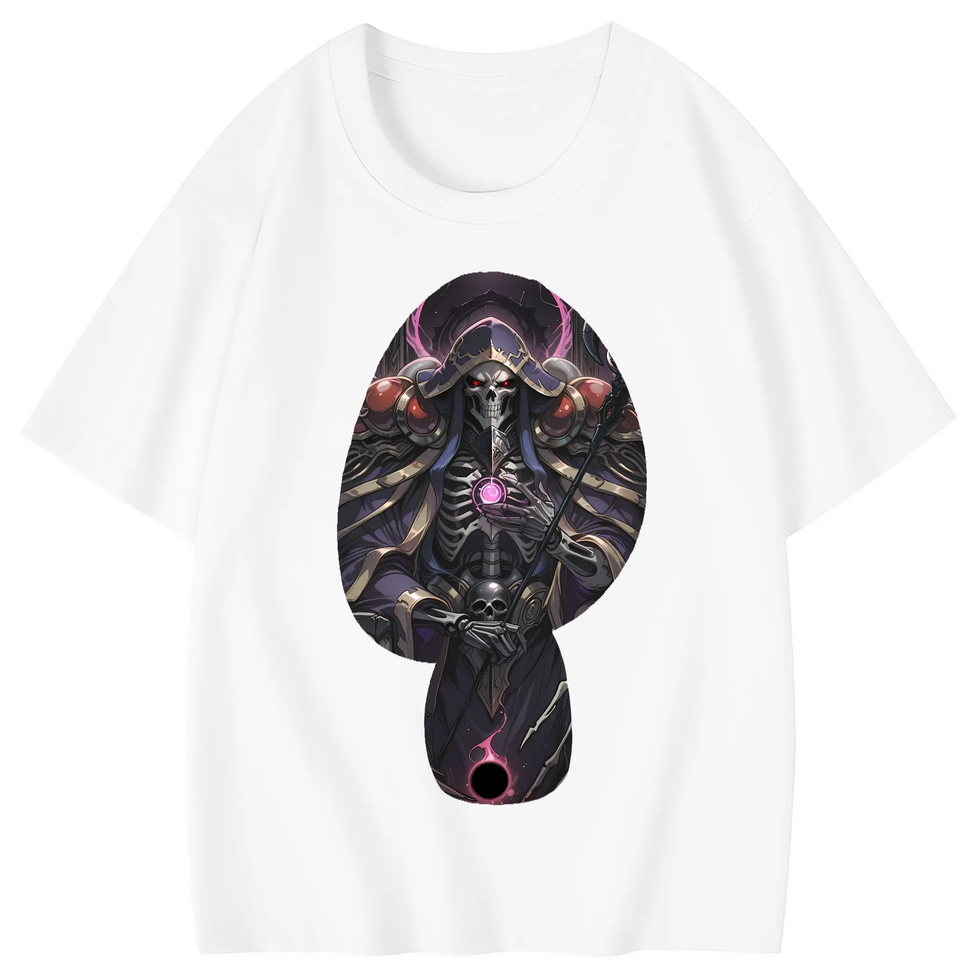 オーバーロード グッズ アインズ・ウール・ゴウン - 綿100％ キッズTシャツ ・ フロントプリント ・ 快適 通気性 ・ スポーツ カジュアル 散歩用