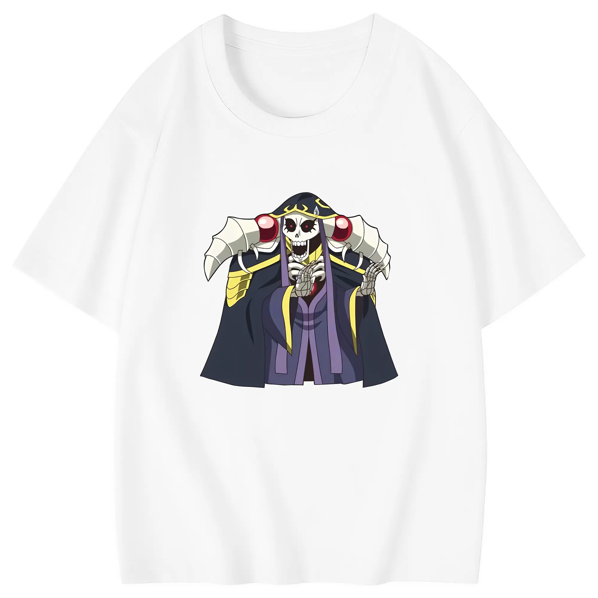 オーバーロード グッズ アインズ・ウール・ゴウン - 綿100％ キッズTシャツ ・ フロントプリント ・ 快適 通気性 ・ スポーツ カジュアル 散歩用