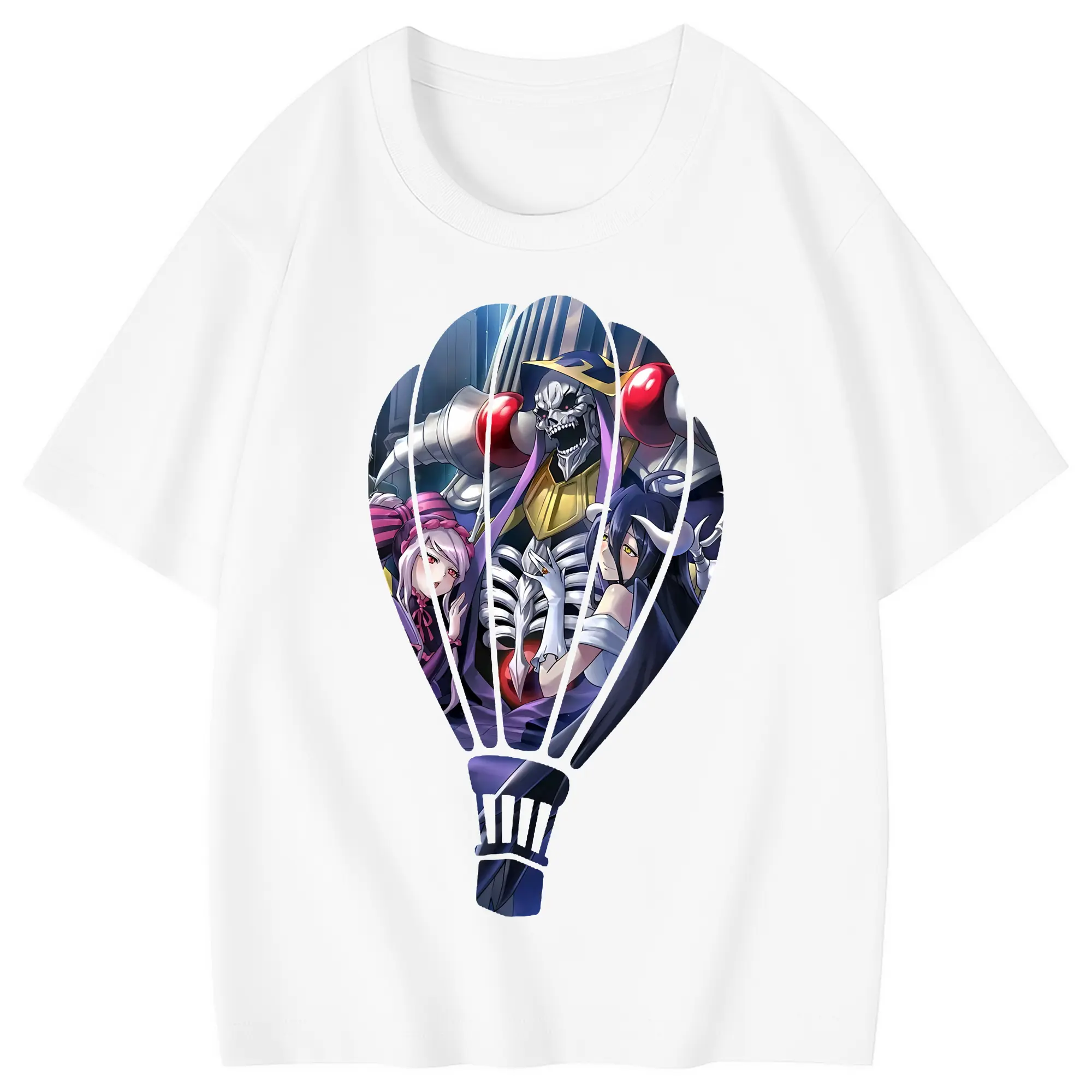 オーバーロード グッズ アインズ・ウール・ゴウン - 綿100％ キッズTシャツ ・ フロントプリント ・ 快適 通気性 ・ スポーツ カジュアル 散歩用