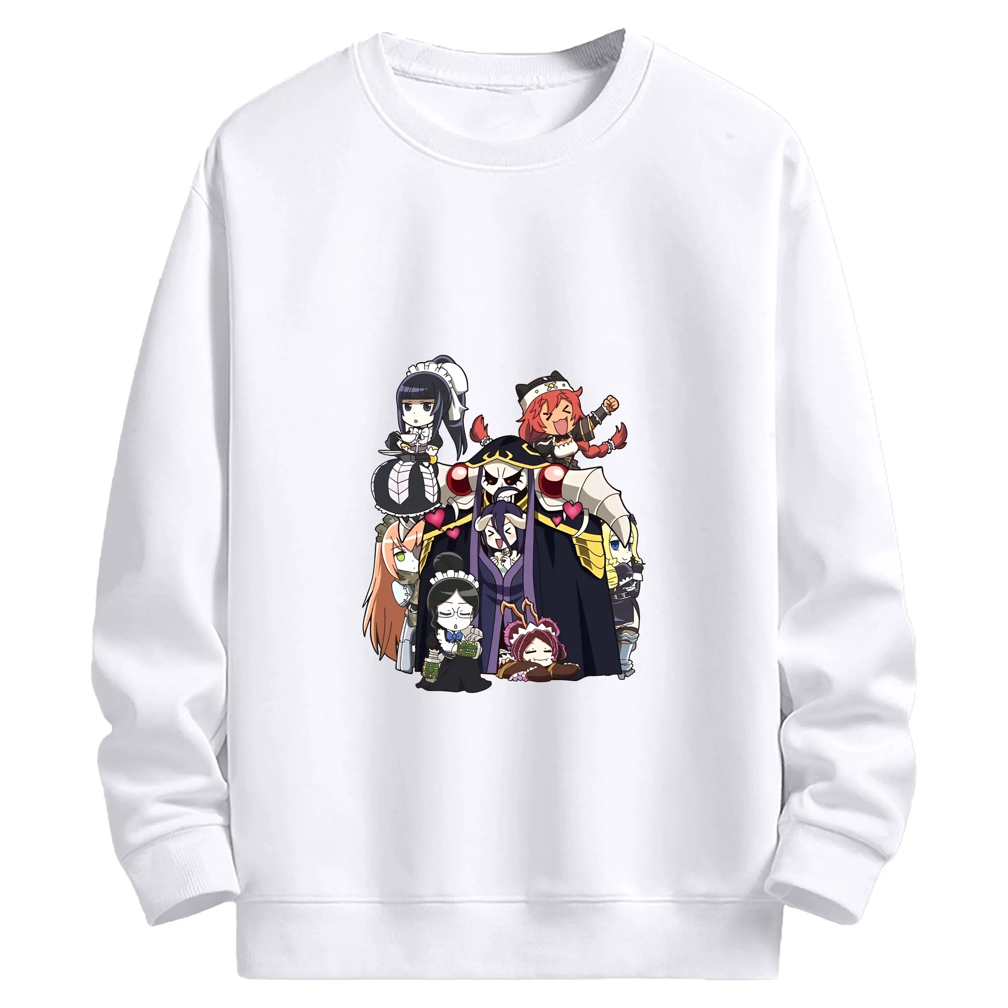 オーバーロード グッズ アインズ・ウール・ゴウン - 高品質 クルーネック スウェット ・ コットン59％ ポリエステル41％ ・ ユニセックス 長袖 トレーナー ・ カジュアル デイリー スポーツ 散歩用