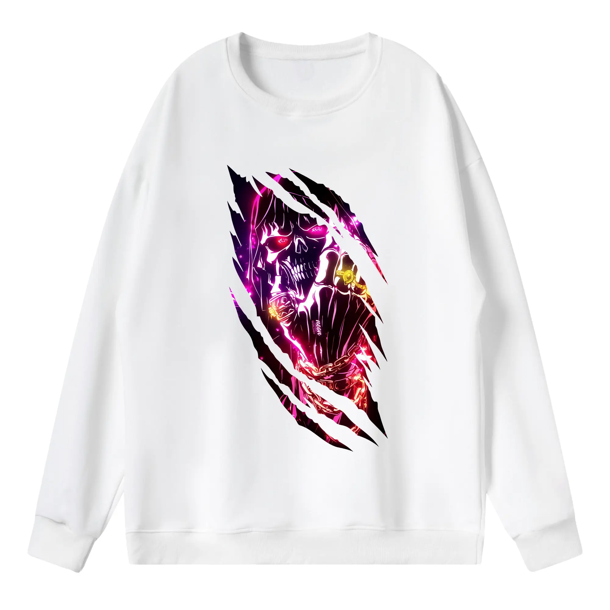 オーバーロード グッズ アインズ・ウール・ゴウン - 薄手 クルーネック スウェット 裏毛260g · ポリエステル 春秋向け カジュアル 男女兼用 · トレーナー デイリー スポーツ 散歩に最適