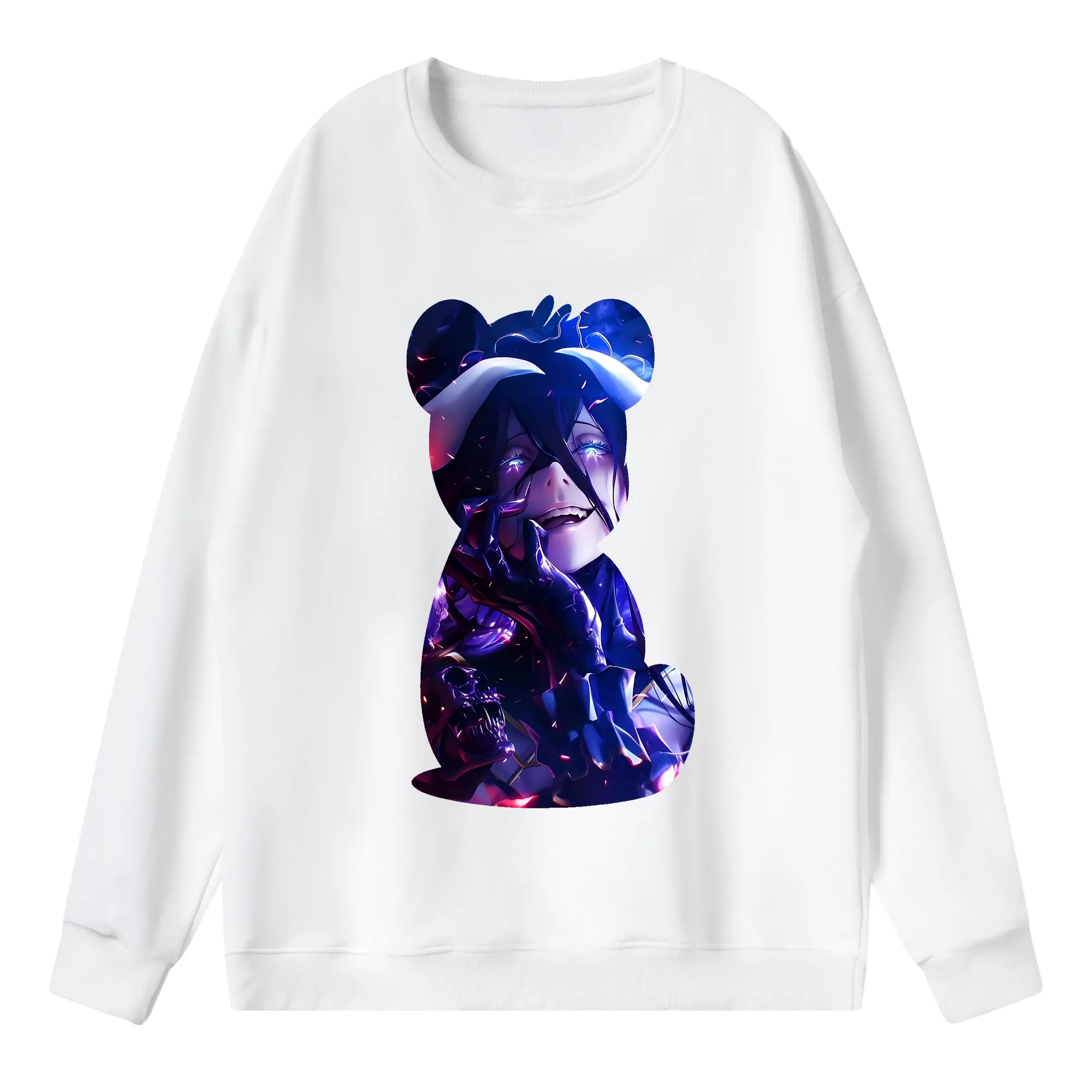 オーバーロード グッズ アルベド - 薄手 クルーネック スウェット 裏毛260g · ポリエステル 春秋向け カジュアル 男女兼用 · トレーナー デイリー スポーツ 散歩に最適