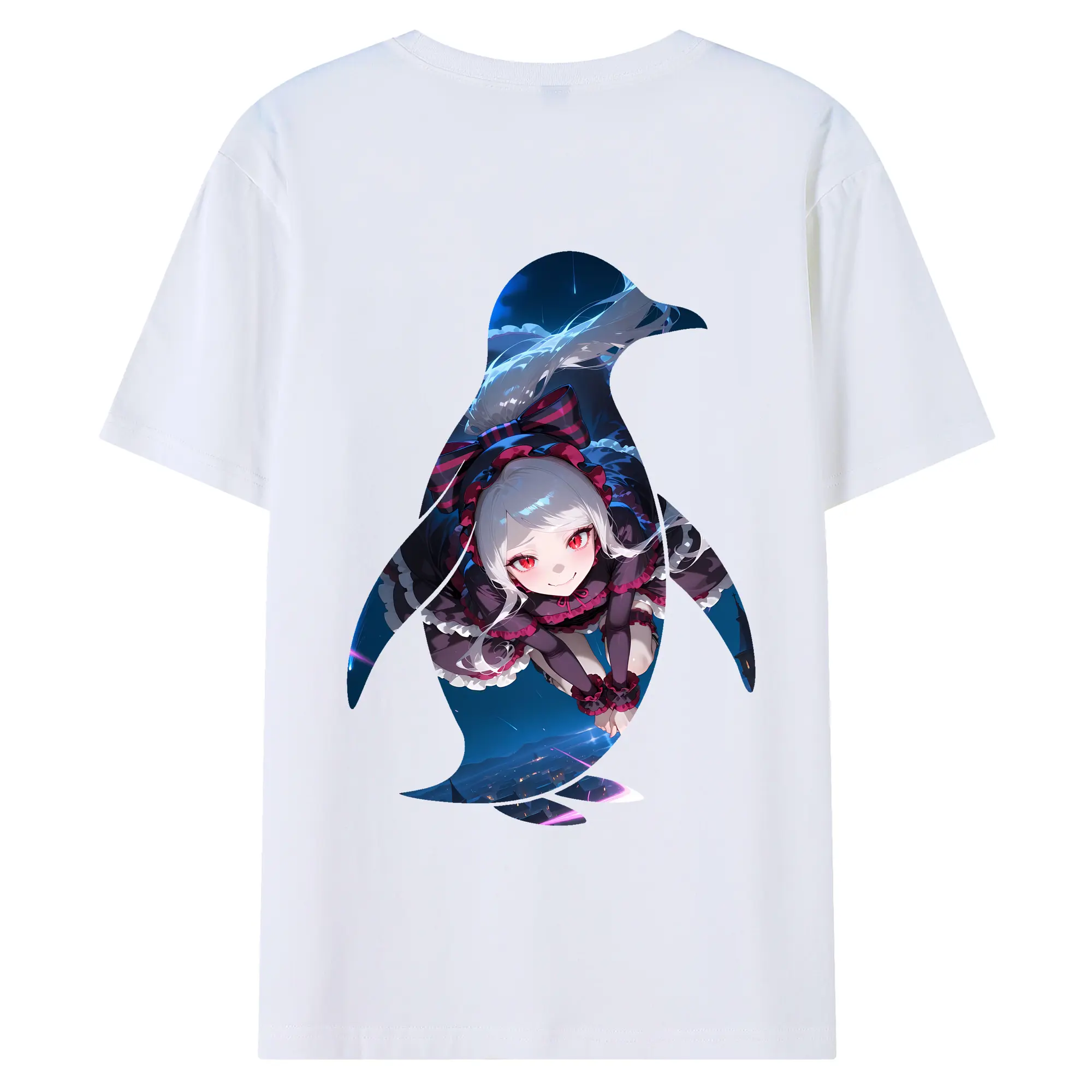 オーバーロード グッズ シャルティア・ブラッドフォールン - 綿100％ 半袖Tシャツ ・ バックプリント ・ 快適 通気性 ・ 日常使い 散歩 スポーツ用