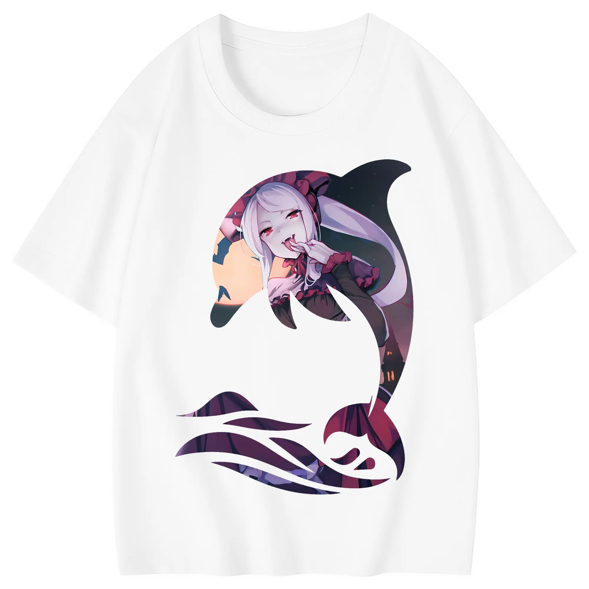 オーバーロード グッズ シャルティア・ブラッドフォールン - 綿100％ キッズTシャツ ・ フロントプリント ・ 快適 通気性 ・ スポーツ カジュアル 散歩用