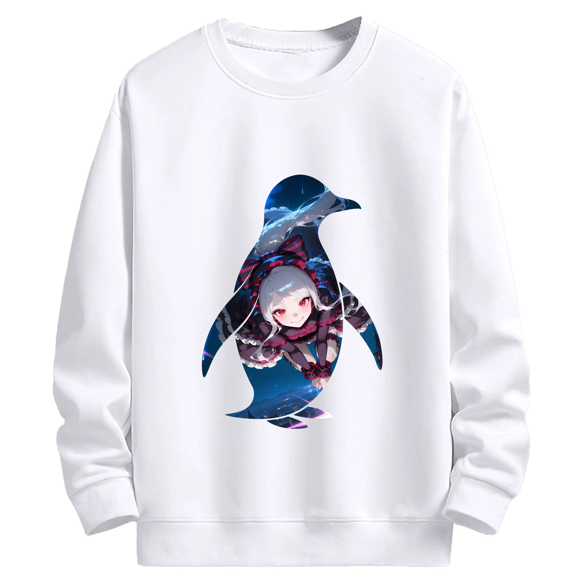 オーバーロード グッズ シャルティア・ブラッドフォールン - 高品質 クルーネック スウェット ・ コットン59％ ポリエステル41％ ・ ユニセックス 長袖 トレーナー ・ カジュアル デイリー スポーツ 散歩用