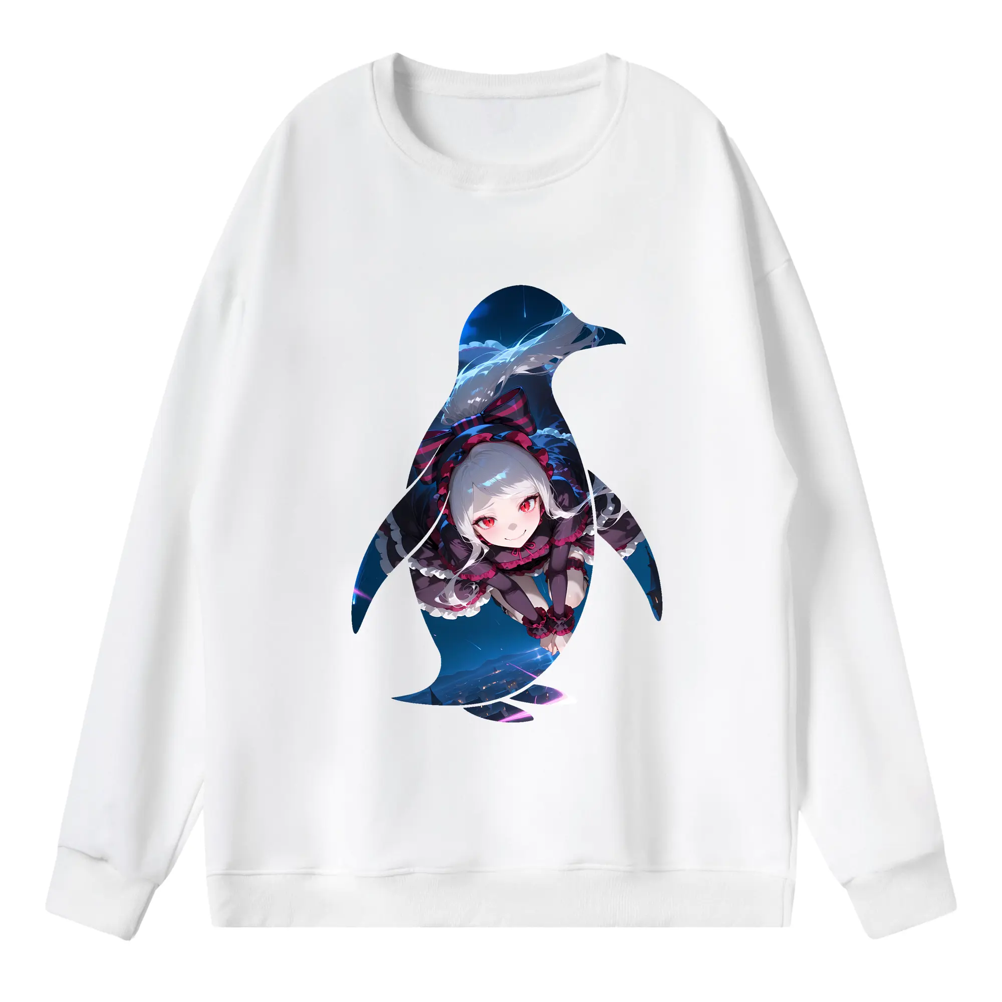 オーバーロード グッズ シャルティア・ブラッドフォールン - 薄手 クルーネック スウェット 裏毛260g · ポリエステル 春秋向け カジュアル 男女兼用 · トレーナー デイリー スポーツ 散歩に最適