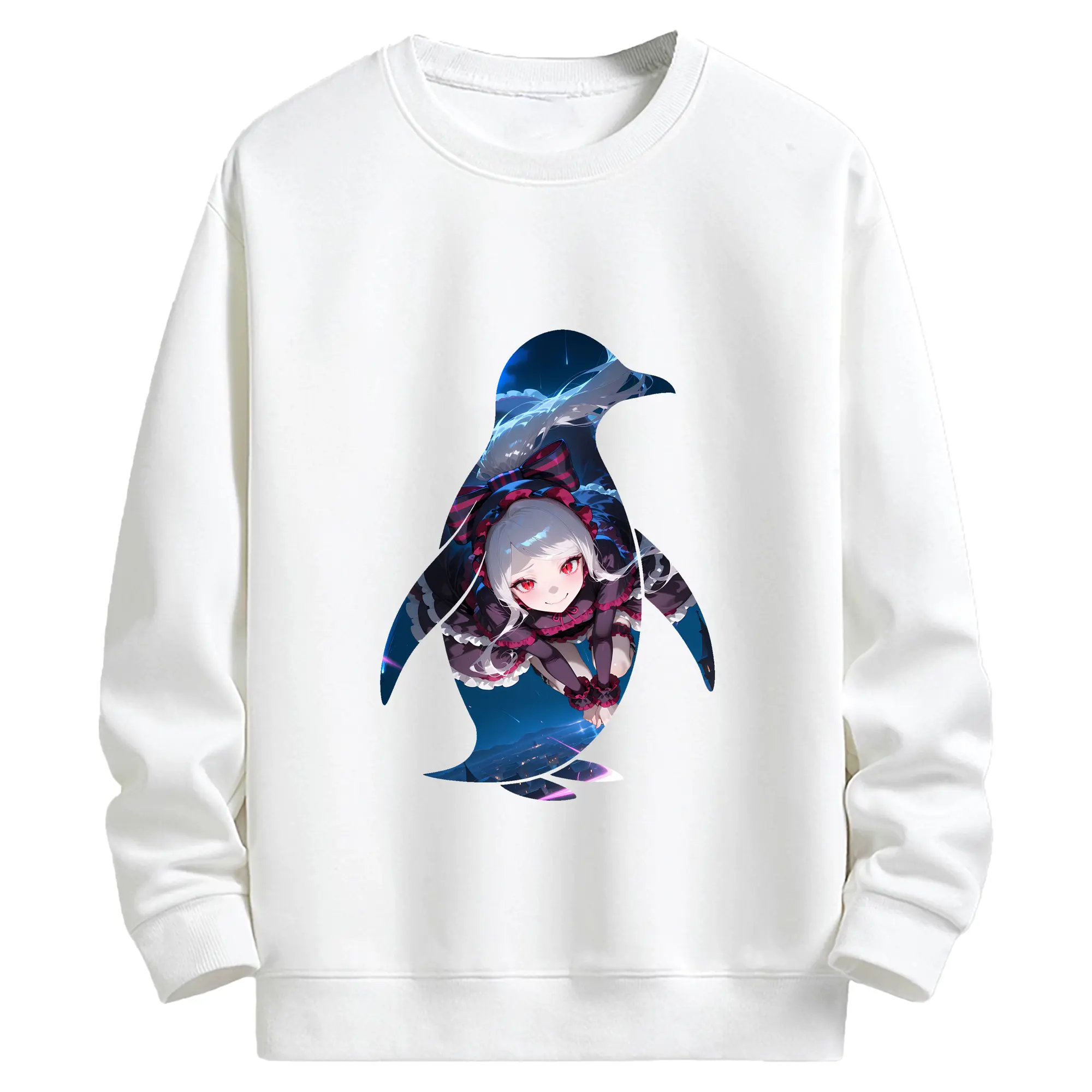 オーバーロード グッズ シャルティア・ブラッドフォールン - キッズ クルーネックスウェットシャツ ・ フロントプリント ・ 綿80％ ポリエステル20％ ・ 快適 通学 スポーツ 日常使い お散歩用