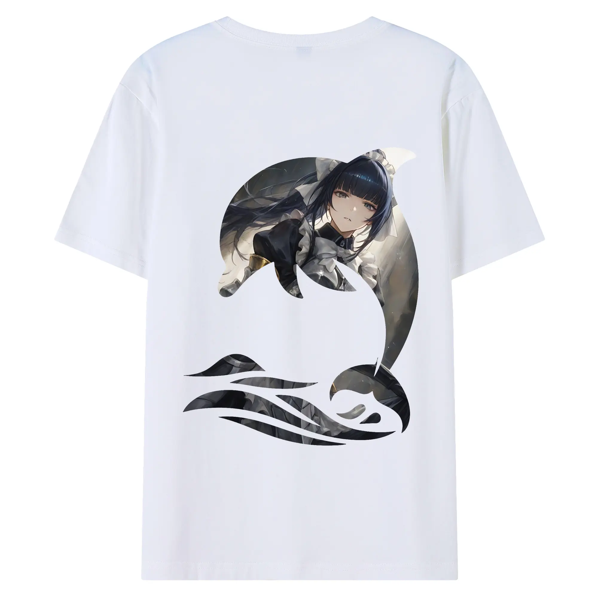 オーバーロード グッズ ナーベラル・ガンマ - 綿100％ 半袖Tシャツ ・ バックプリント ・ 快適 通気性 ・ 日常使い 散歩 スポーツ用