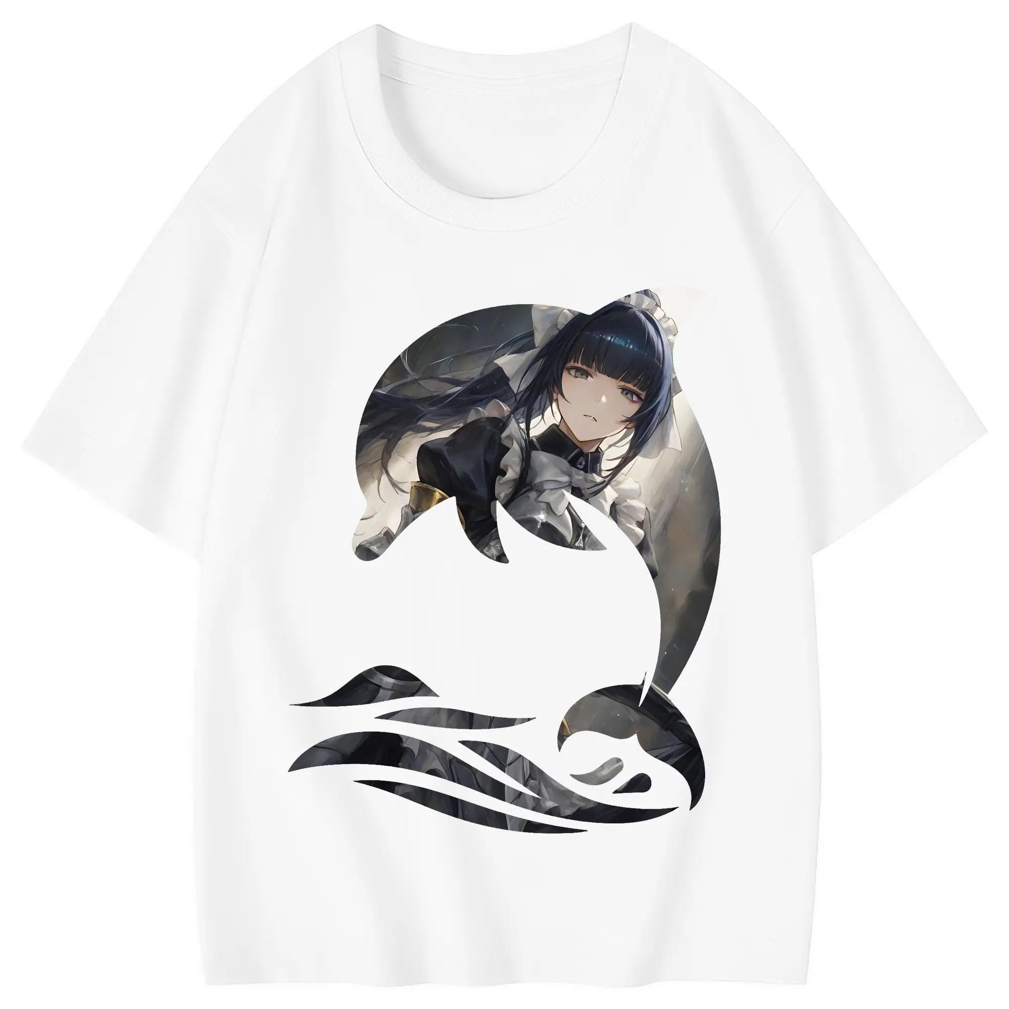 オーバーロード グッズ ナーベラル・ガンマ - 綿100％ キッズTシャツ ・ フロントプリント ・ 快適 通気性 ・ スポーツ カジュアル 散歩用