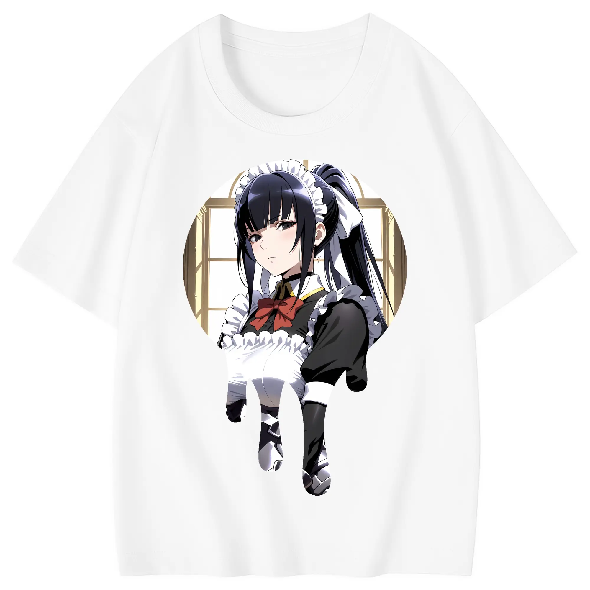 オーバーロード グッズ ナーベラル・ガンマ - 綿100％ キッズTシャツ ・ フロントプリント ・ 快適 通気性 ・ スポーツ カジュアル 散歩用