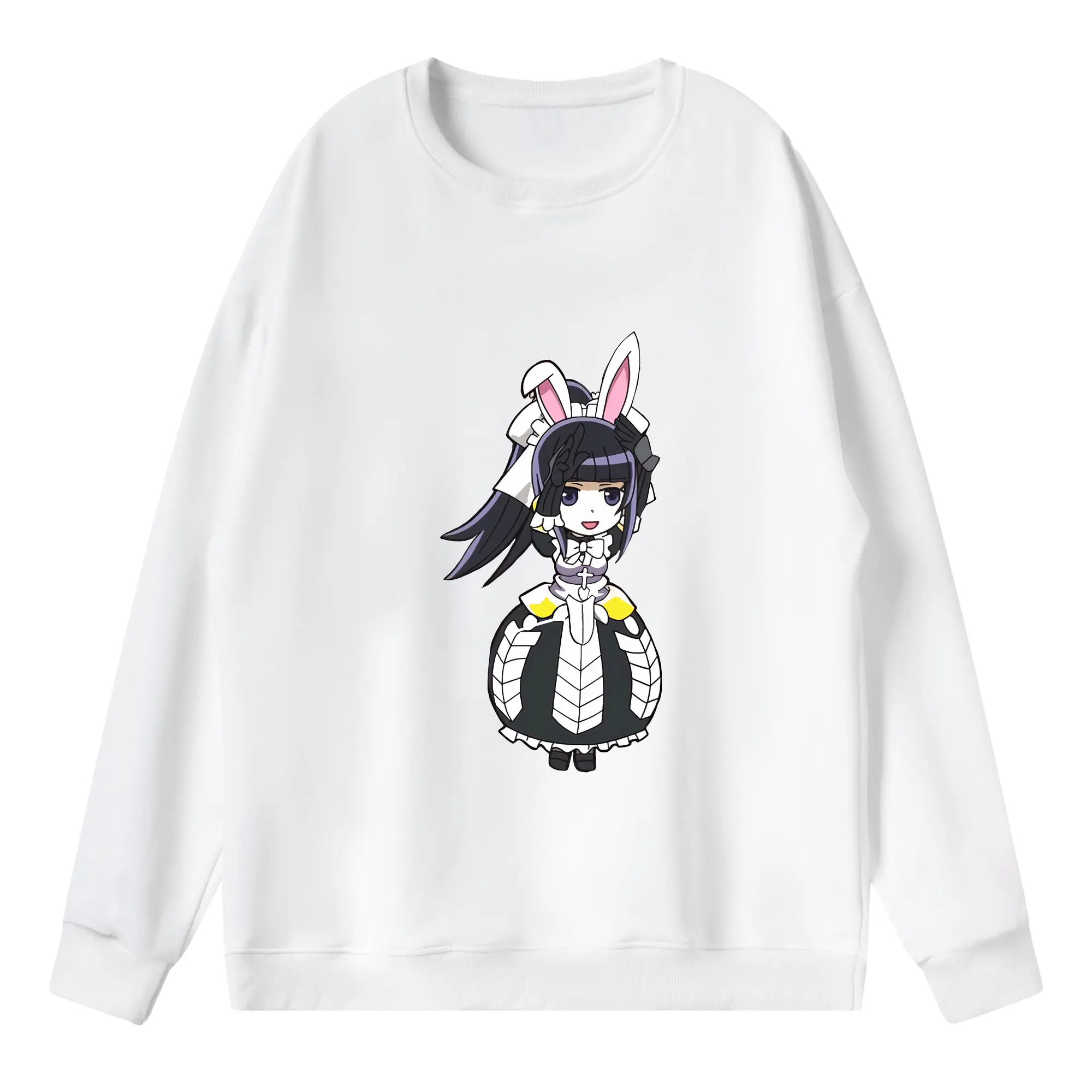 オーバーロード グッズ ナーベラル・ガンマ - 薄手 クルーネック スウェット 裏毛260g · ポリエステル 春秋向け カジュアル 男女兼用 · トレーナー デイリー スポーツ 散歩に最適