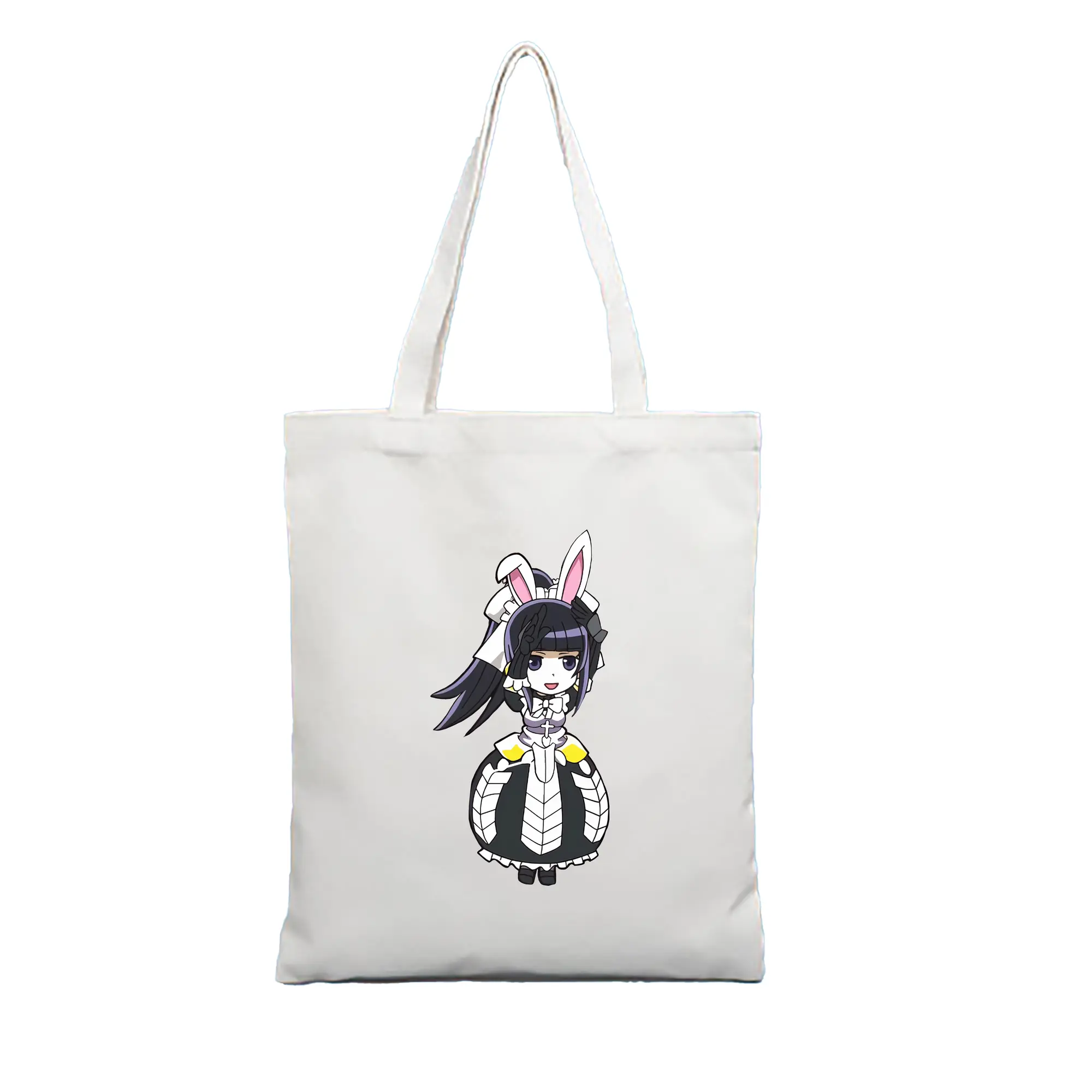 オーバーロード グッズ ナーベラル・ガンマ - 縦型キャンバス手提げバッグ（トートバッグ） ・ キャンバス素材 ・ ショッピング用 ・ 軽量 丈夫 お手入れ簡単