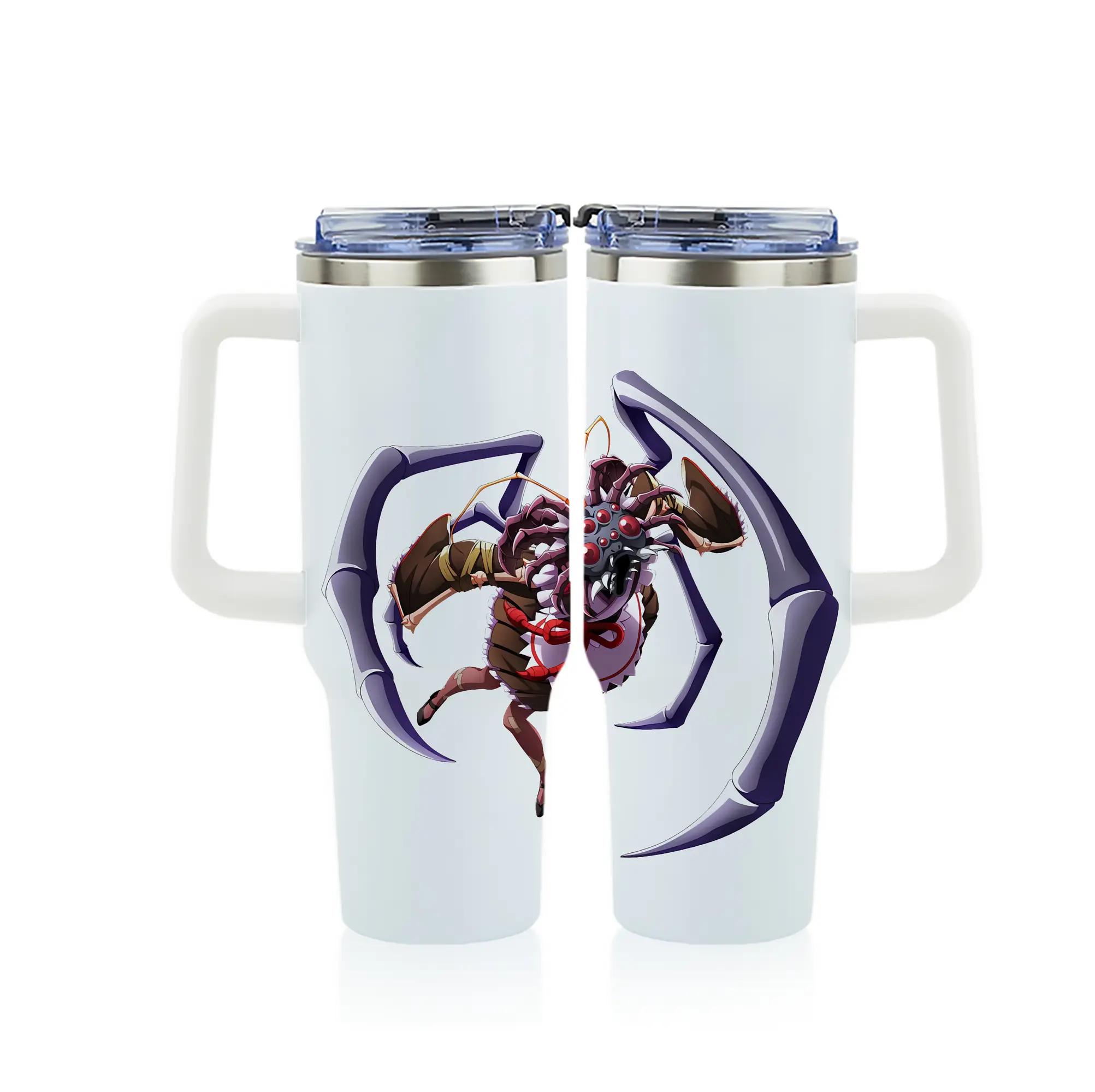 オーバーロード グッズ エントマ・ヴァシリッサ・ゼータ - 1200mL フルプリント車用タンブラー ・ 304ステンレス 内側 ・ 201ステンレス 外側 ・ 保温 保冷 ・ 通勤 ドライブ アウトドア用