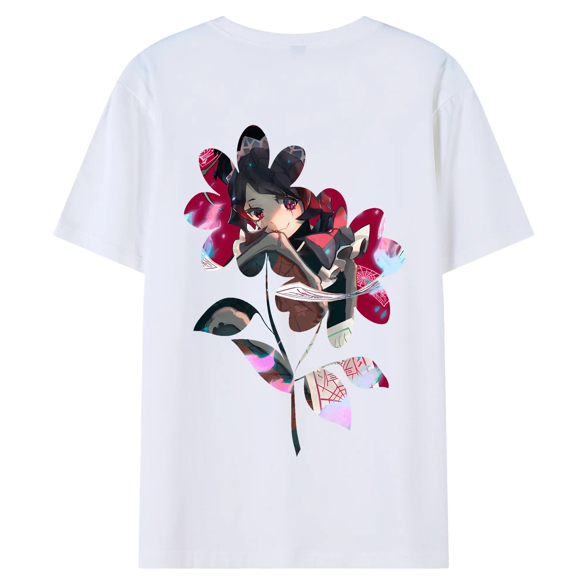 オーバーロード グッズ エントマ・ヴァシリッサ・ゼータ - 綿100％ 半袖Tシャツ ・ バックプリント ・ 快適 通気性 ・ 日常使い 散歩 スポーツ用