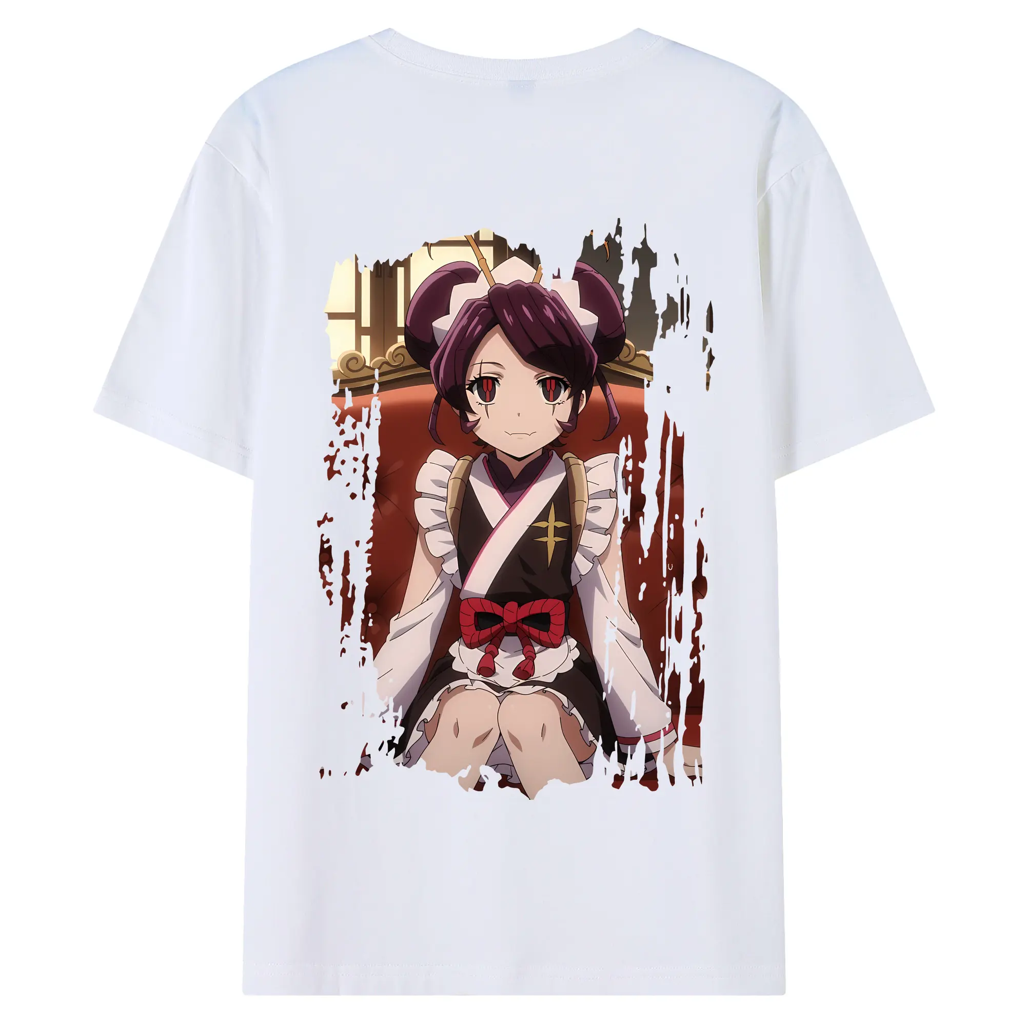 オーバーロード グッズ エントマ・ヴァシリッサ・ゼータ - 綿100％ 半袖Tシャツ ・ バックプリント ・ 快適 通気性 ・ 日常使い 散歩 スポーツ用