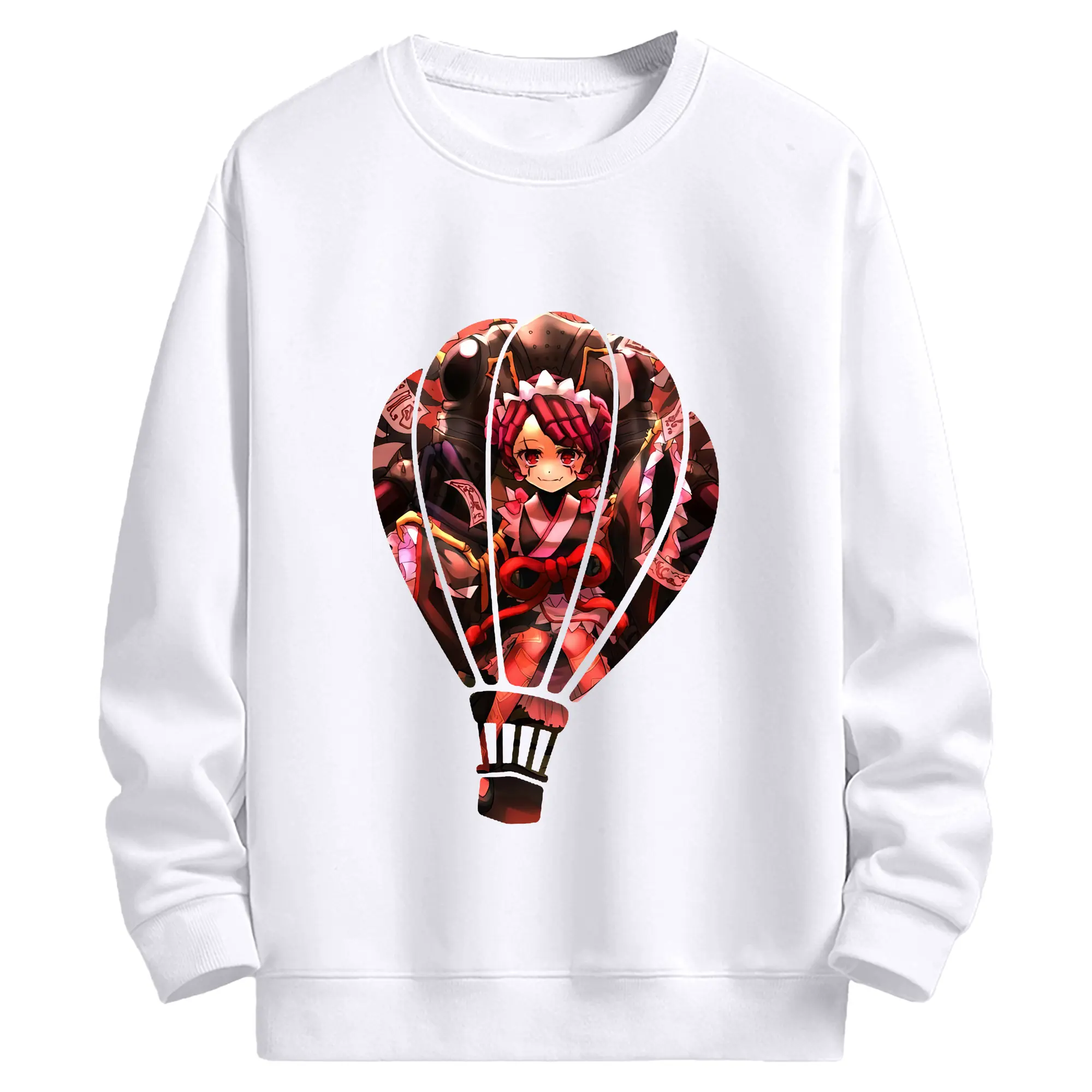 オーバーロード グッズ エントマ・ヴァシリッサ・ゼータ - 高品質 クルーネック スウェット ・ コットン59％ ポリエステル41％ ・ ユニセックス 長袖 トレーナー ・ カジュアル デイリー スポーツ 散歩用