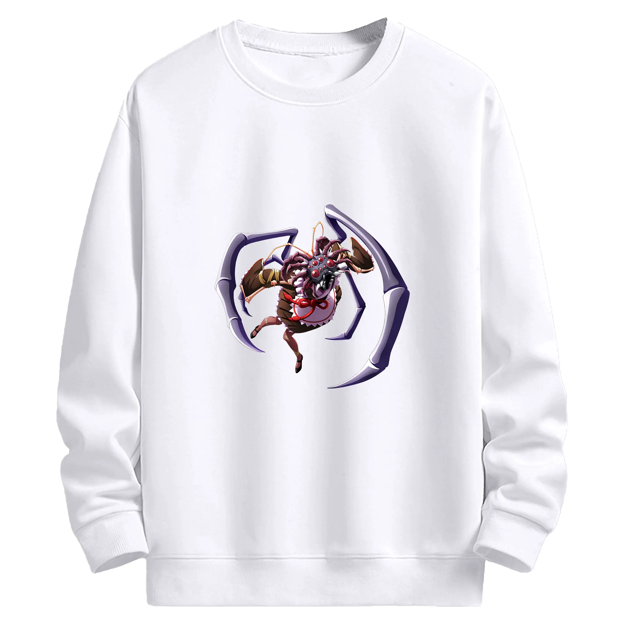 オーバーロード グッズ エントマ・ヴァシリッサ・ゼータ - 高品質 クルーネック スウェット ・ コットン59％ ポリエステル41％ ・ ユニセックス 長袖 トレーナー ・ カジュアル デイリー スポーツ 散歩用