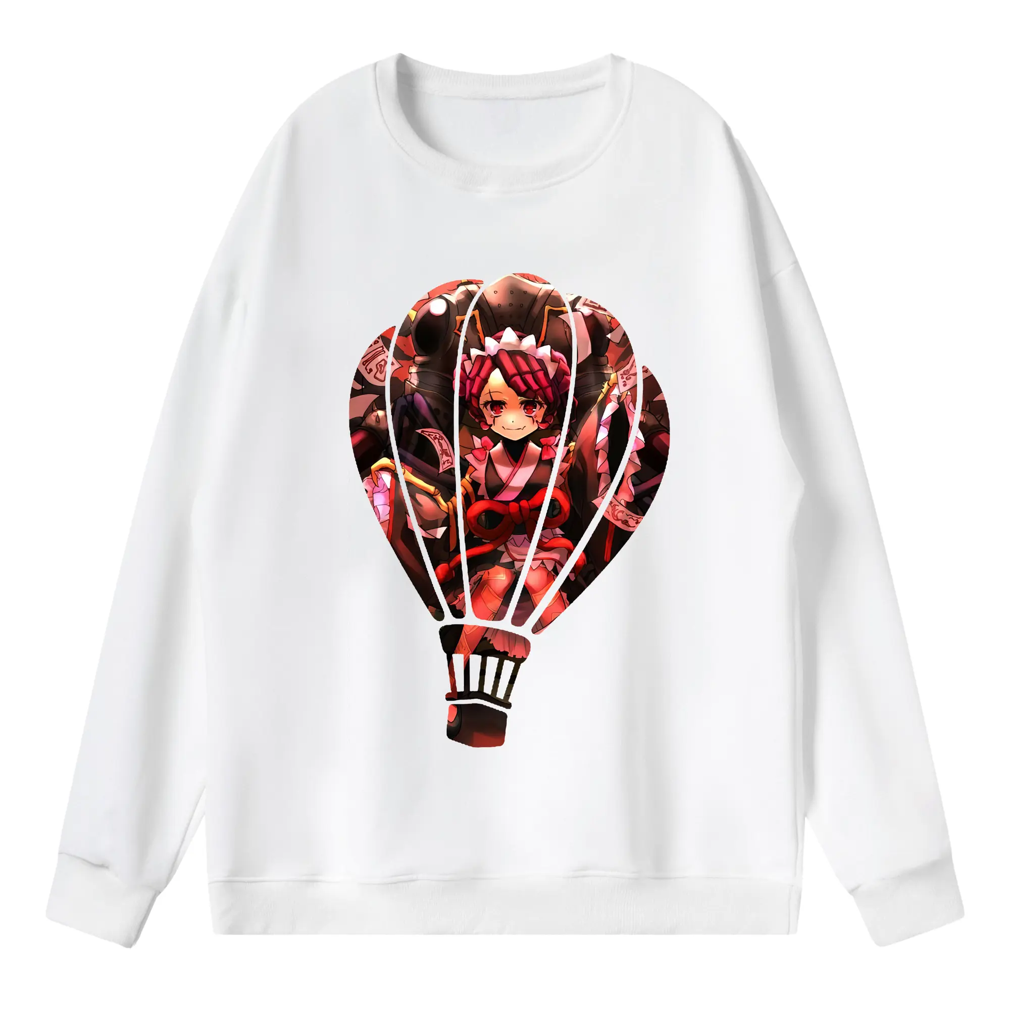 オーバーロード グッズ エントマ・ヴァシリッサ・ゼータ - 薄手 クルーネック スウェット 裏毛260g · ポリエステル 春秋向け カジュアル 男女兼用 · トレーナー デイリー スポーツ 散歩に最適