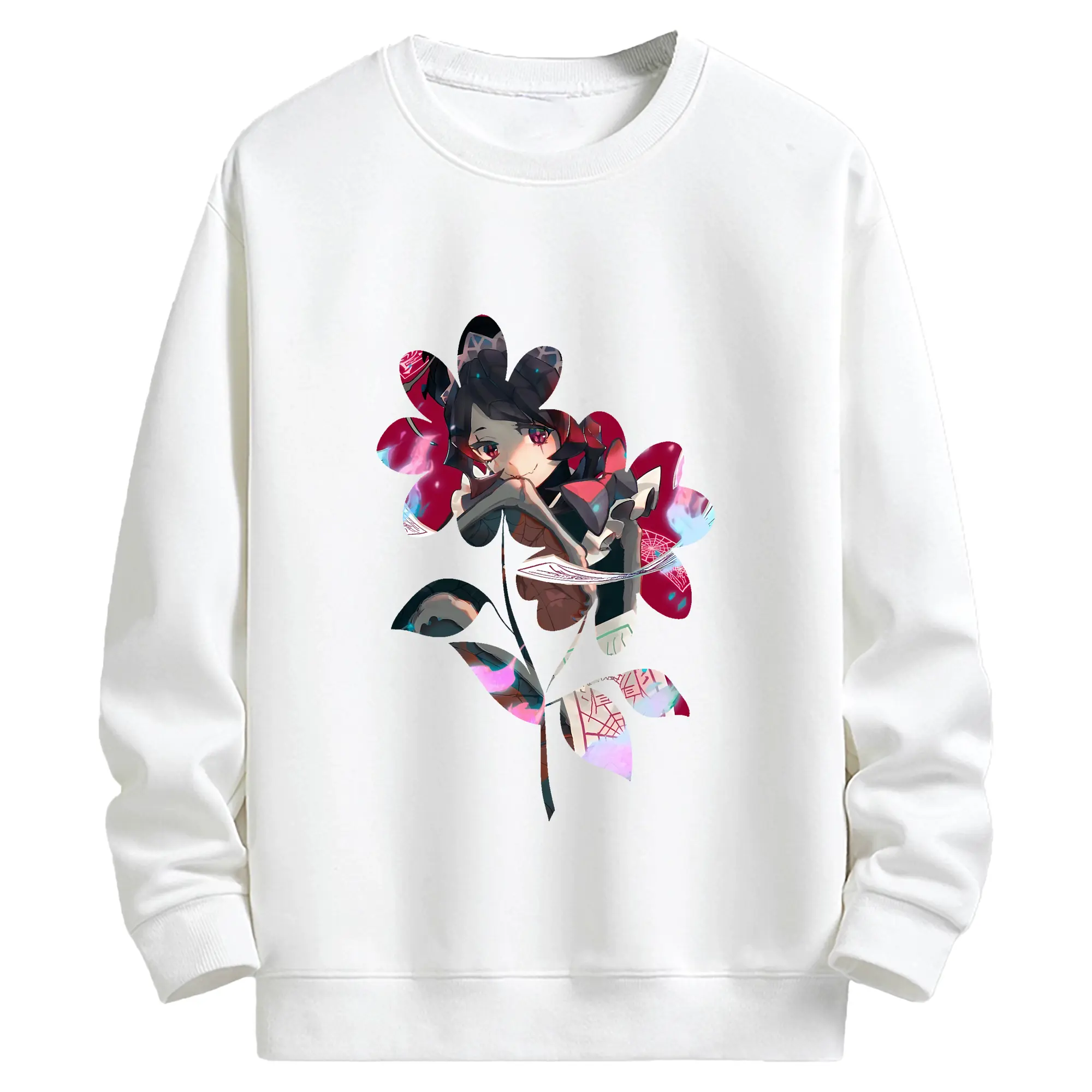 オーバーロード グッズ エントマ・ヴァシリッサ・ゼータ - キッズ クルーネックスウェットシャツ ・ フロントプリント ・ 綿80％ ポリエステル20％ ・ 快適 通学 スポーツ 日常使い お散歩用