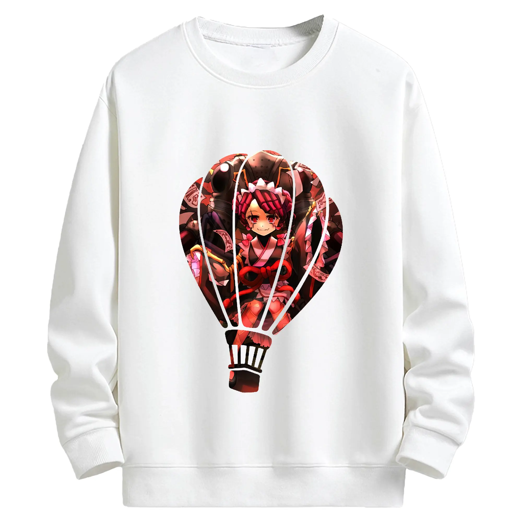 オーバーロード グッズ エントマ・ヴァシリッサ・ゼータ - キッズ クルーネックスウェットシャツ ・ フロントプリント ・ 綿80％ ポリエステル20％ ・ 快適 通学 スポーツ 日常使い お散歩用